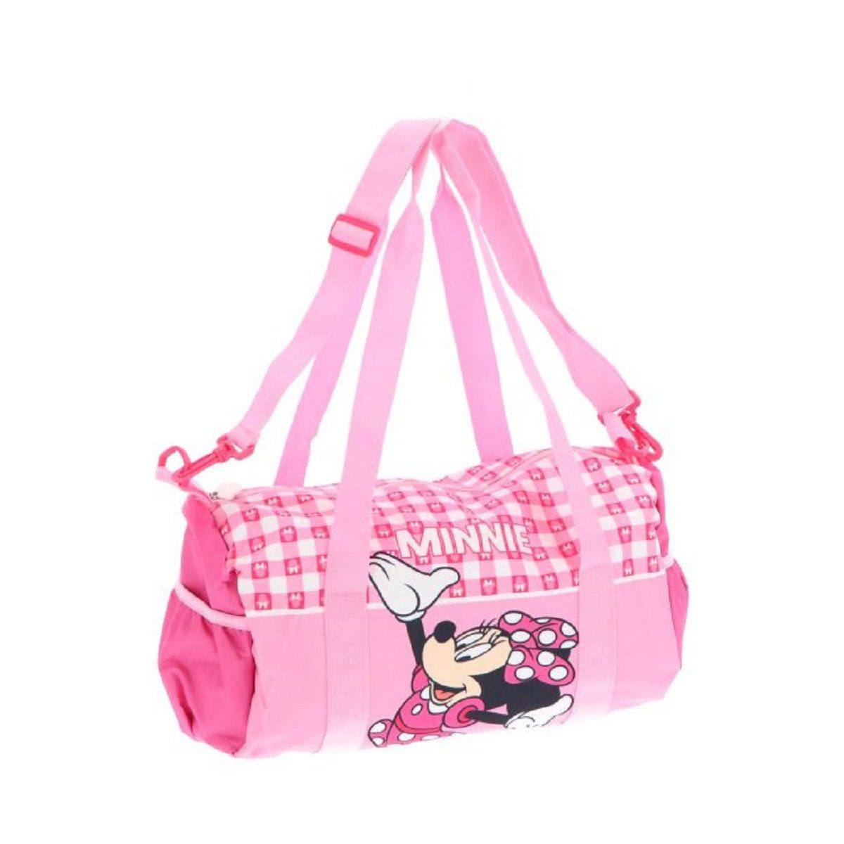 Disney Minnie Mouse Sporttasche für Kinder / Reisetasche 22x38x18 cm mit Tragegurt (1-tlg), perfekt für Reisen, Unterwegs, ideal für Sportbekleidung und Schule