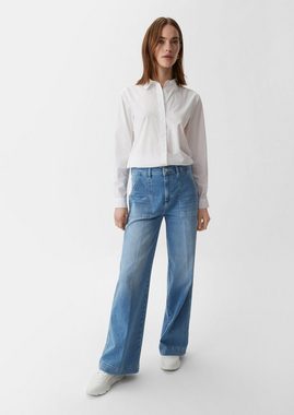 comma casual identity 5-Pocket-Jeans Wide Leg-Jeans mit hohem Bund Waschung