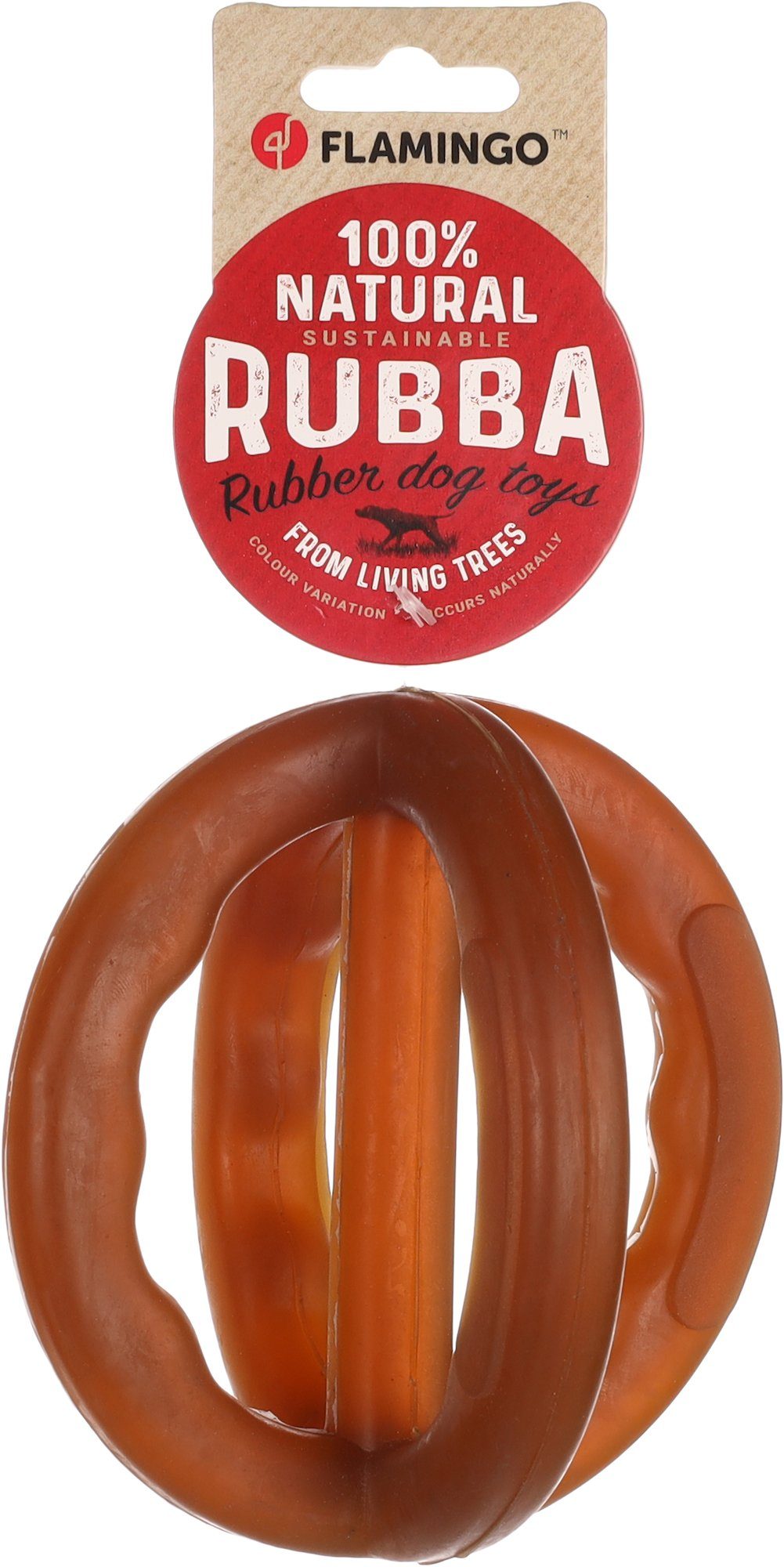 Dummy Naturgummi Hunde Spielzeug RUBBA Cross Ball