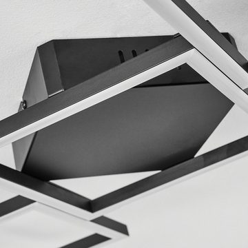 hofstein Deckenleuchte »Proiettore« Deckenlampe aus Metall und Kunststoff in Schwarz/Weiß, 3000 Kelvin, 40 Watt, 2000 Lumen