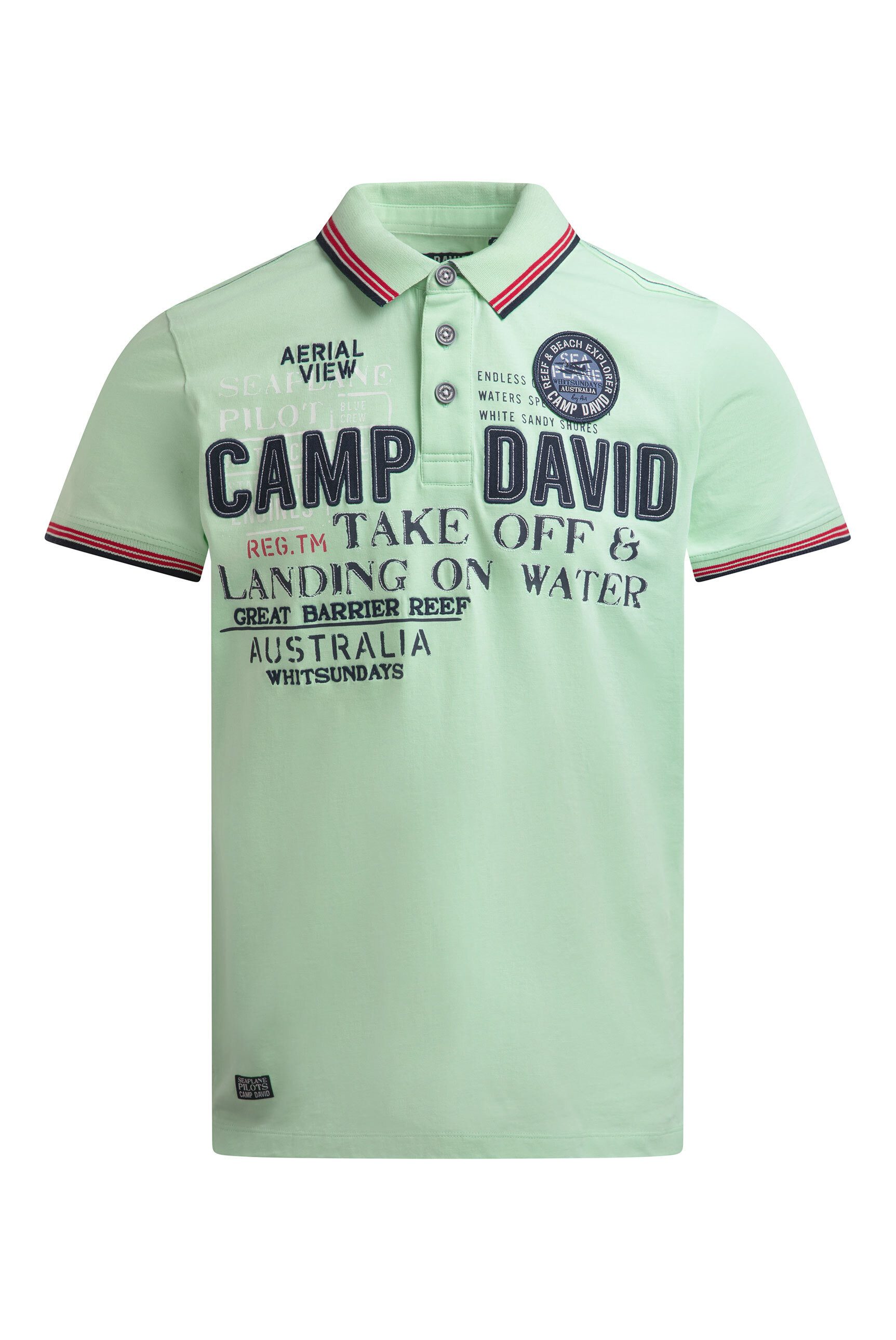CAMP DAVID Poloshirt aus Baumwolle