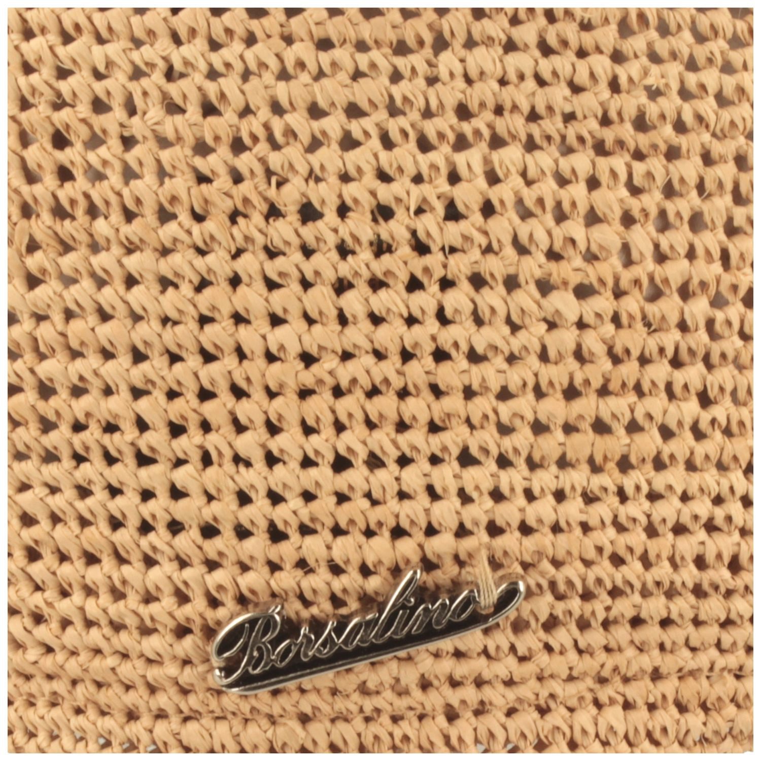Borsalino Strohhut Knautschbarer Raffia Crochet Flatcap