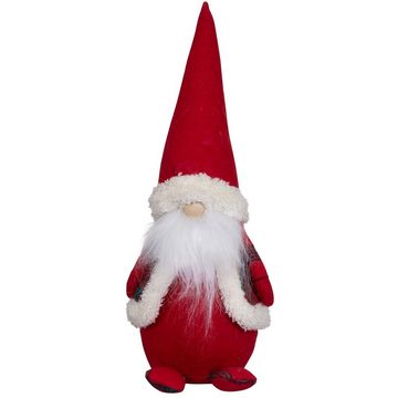 Christmas Paradise Weihnachtsfigur Wichtel 29cm (42cm) sitzend, (Dekofiguren, 3 St., im Set), Weihnachten, rot