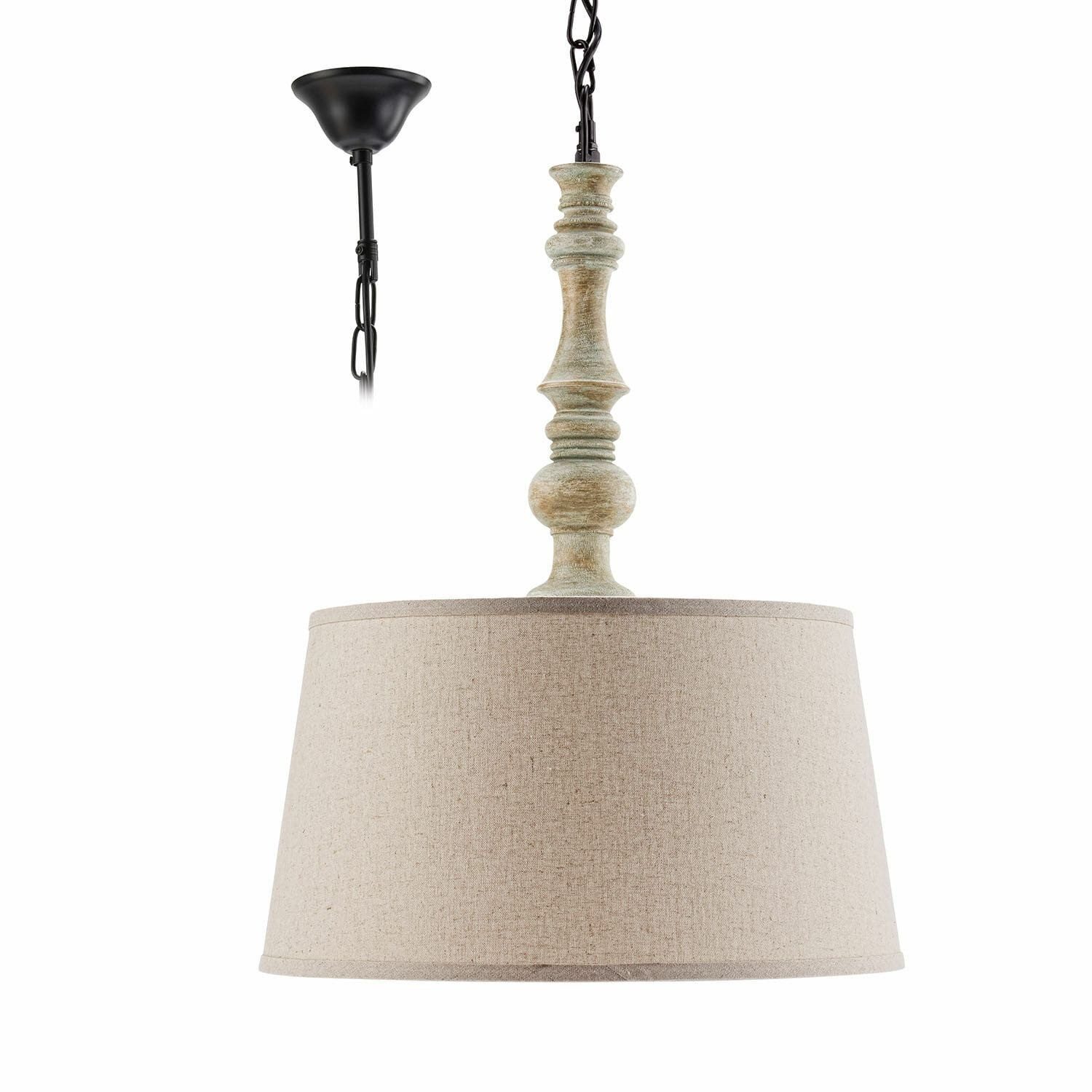 Mirabeau Hängeleuchten Hängelampe Martigny beige, none – Bild 2 von 5