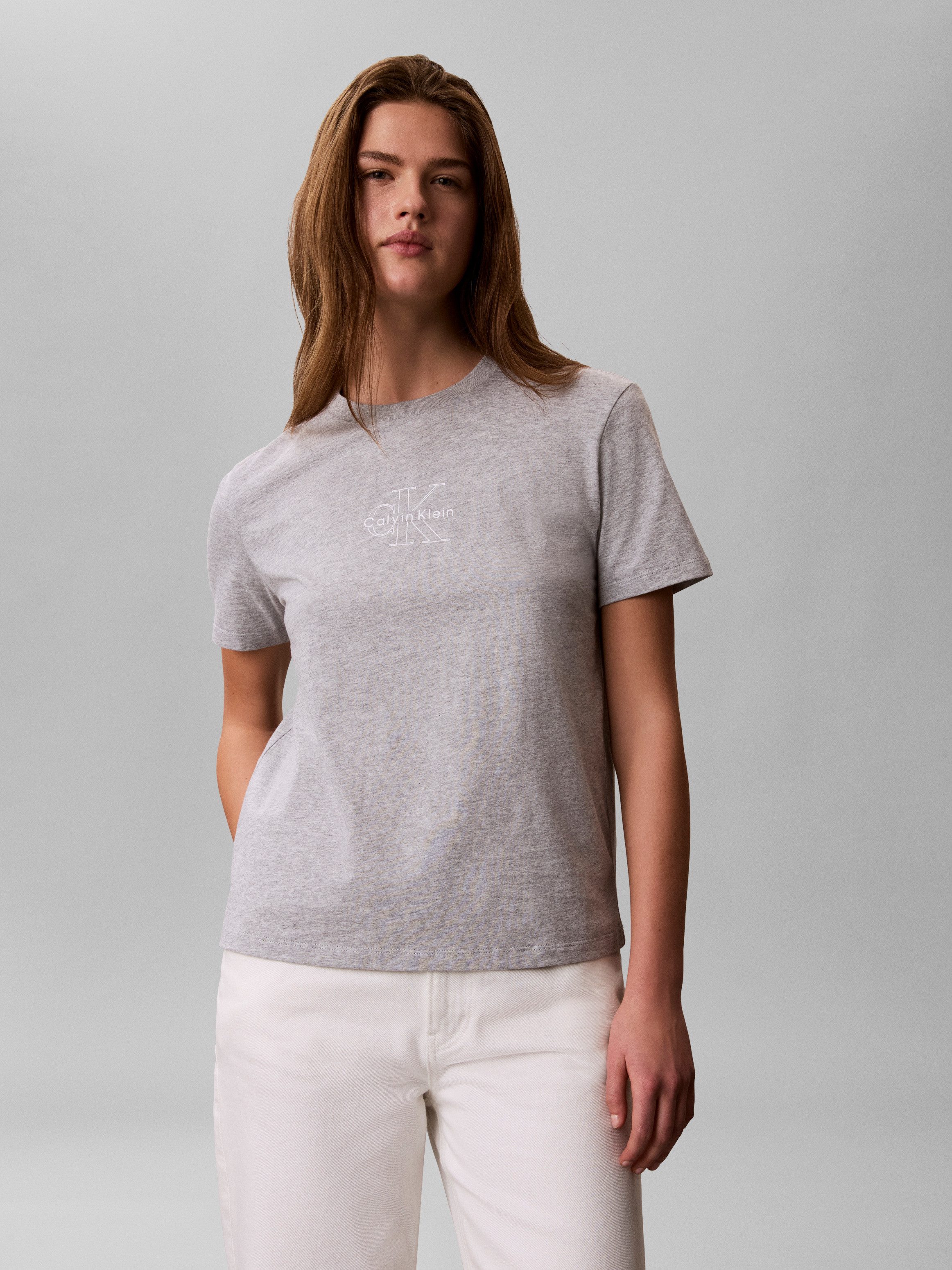 Calvin Klein T-Shirt CLASSIC SEASONAL MONOLOGO TEE Regular fit, Logoschriftzug
