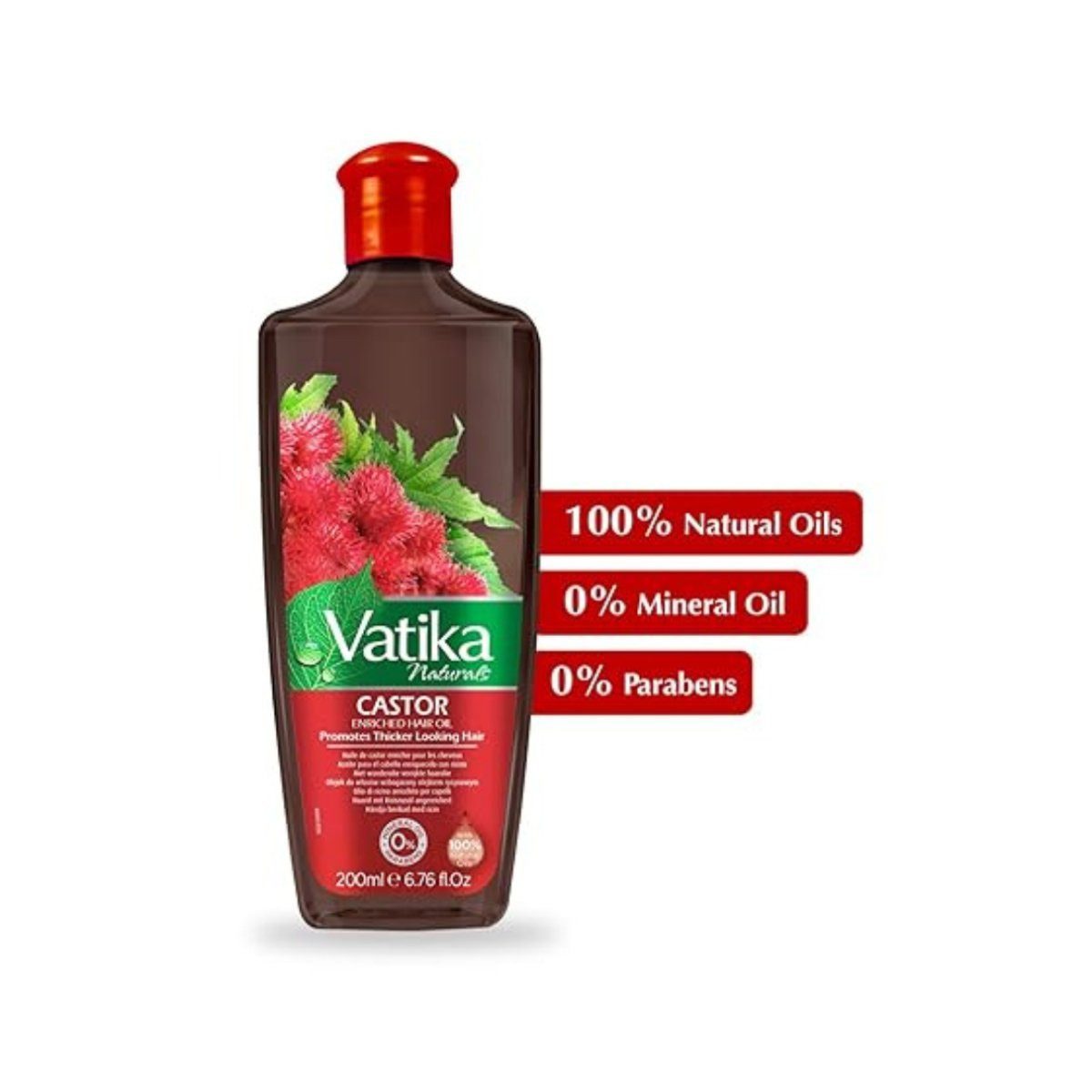 Dabur Haaröl Vatika Naturals Castor Multivitamin Hair Oil 200ml