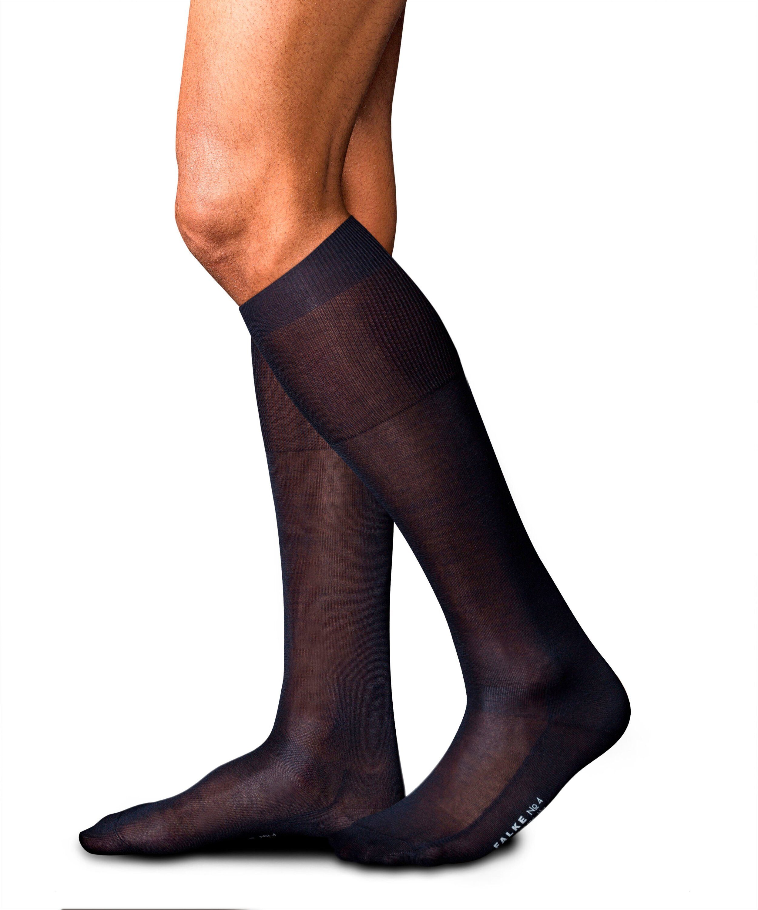 FALKE Kniestrümpfe No. 4 Pure Silk Kniestrümpfe (1-Paar) aus chinesischer Maulbeerseide