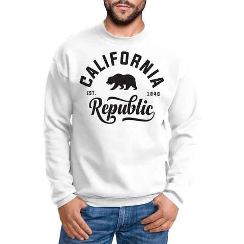 Neverless Sweatshirt Schöner California Republic Herren Pullover Sweatshirt Neverless®