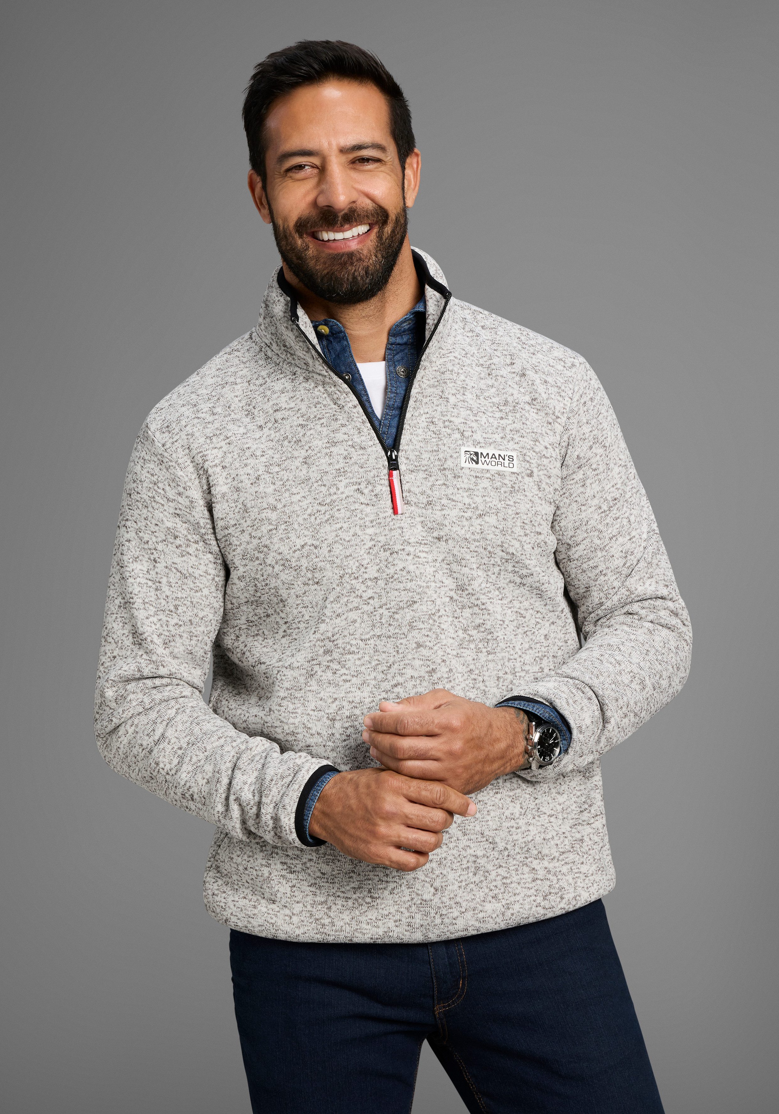 Man's World Sweatshirt Freizeit Allrounder