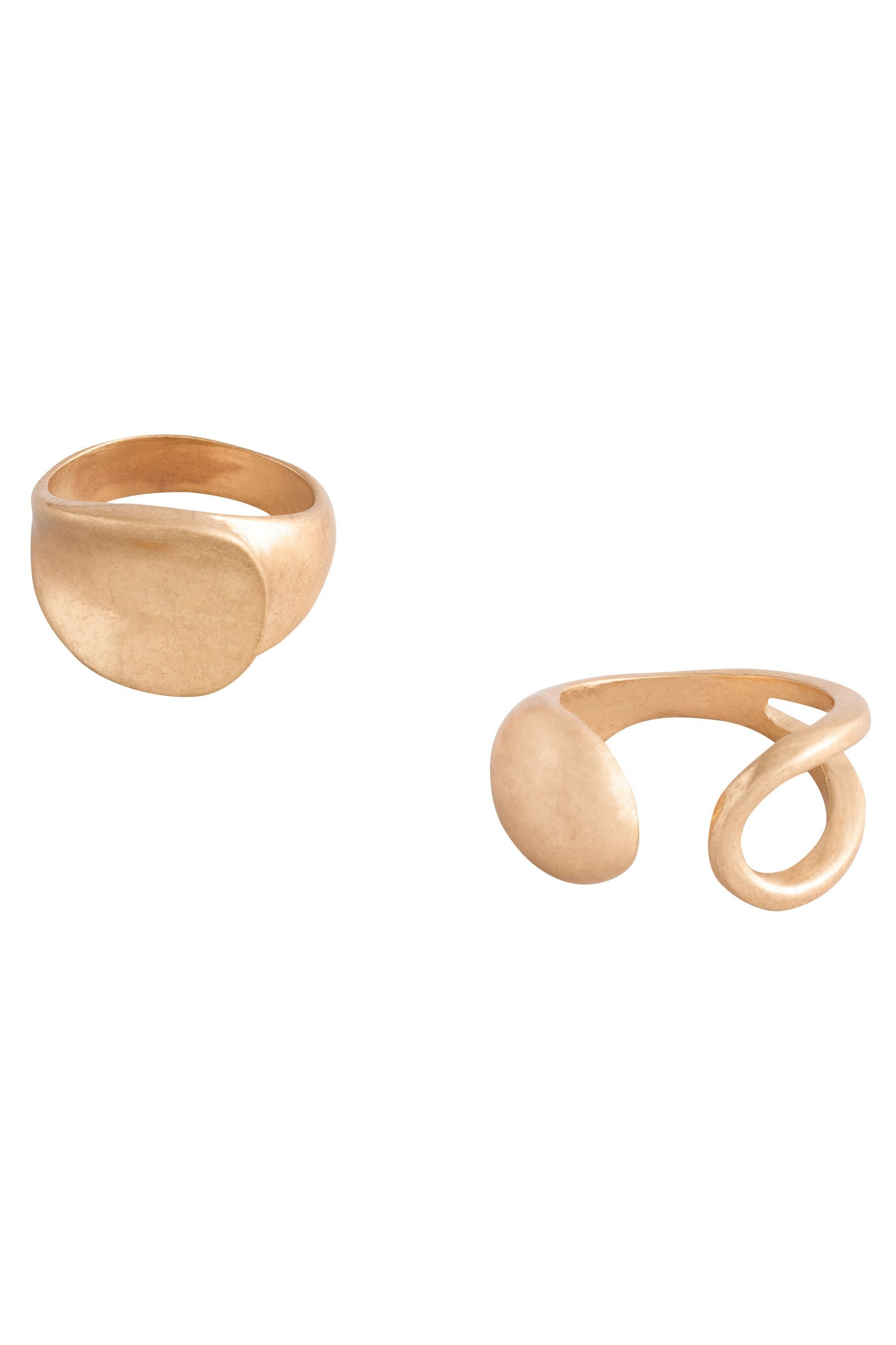 Next Fingerring Dicke Wirbel-Ohrringe mi...