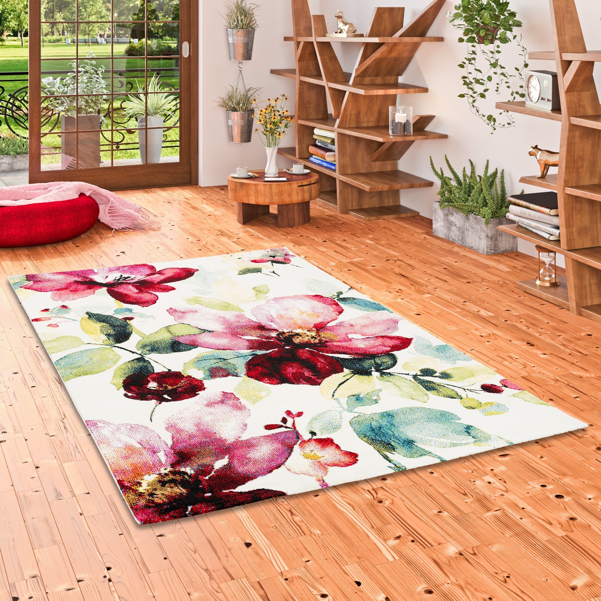 Pergamon Designteppich Designer Teppich Brilliant Blumen, günstig online kaufen