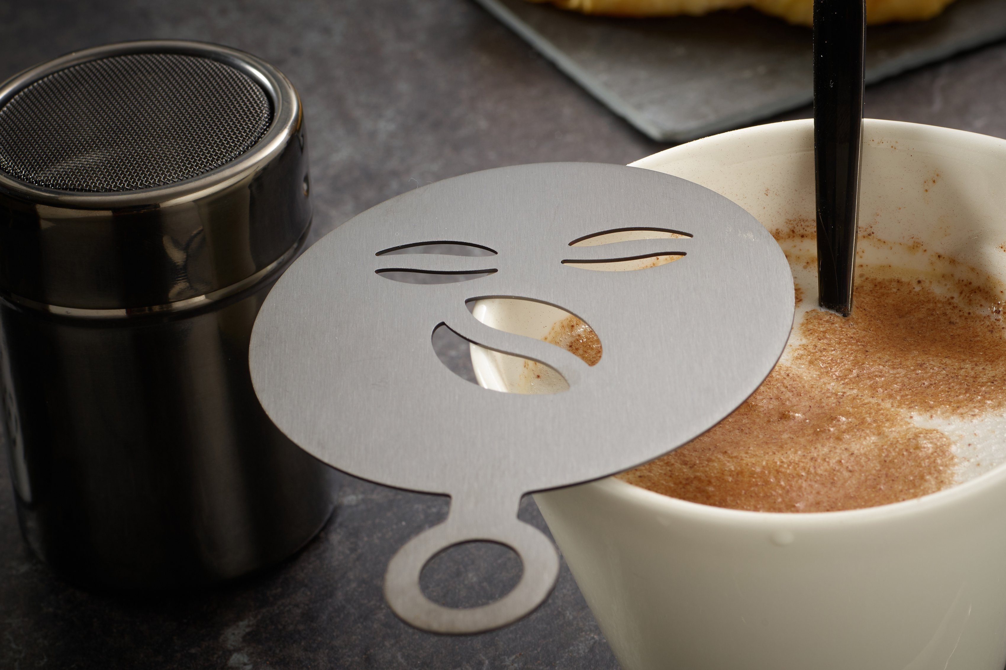 Latte Macchiato, Cappuccino oder ideal 23-tlg. für Barista-Set, schwarz ECHTWERK Kaffeezubehör-Set,