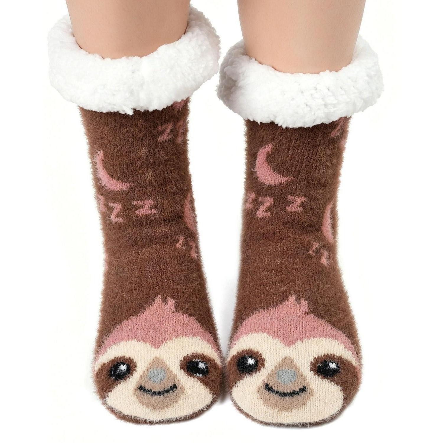 LuxusKollektion Kuschelsocken Kuschelsocken Damen 39-42 Winter Thermo Haussocken