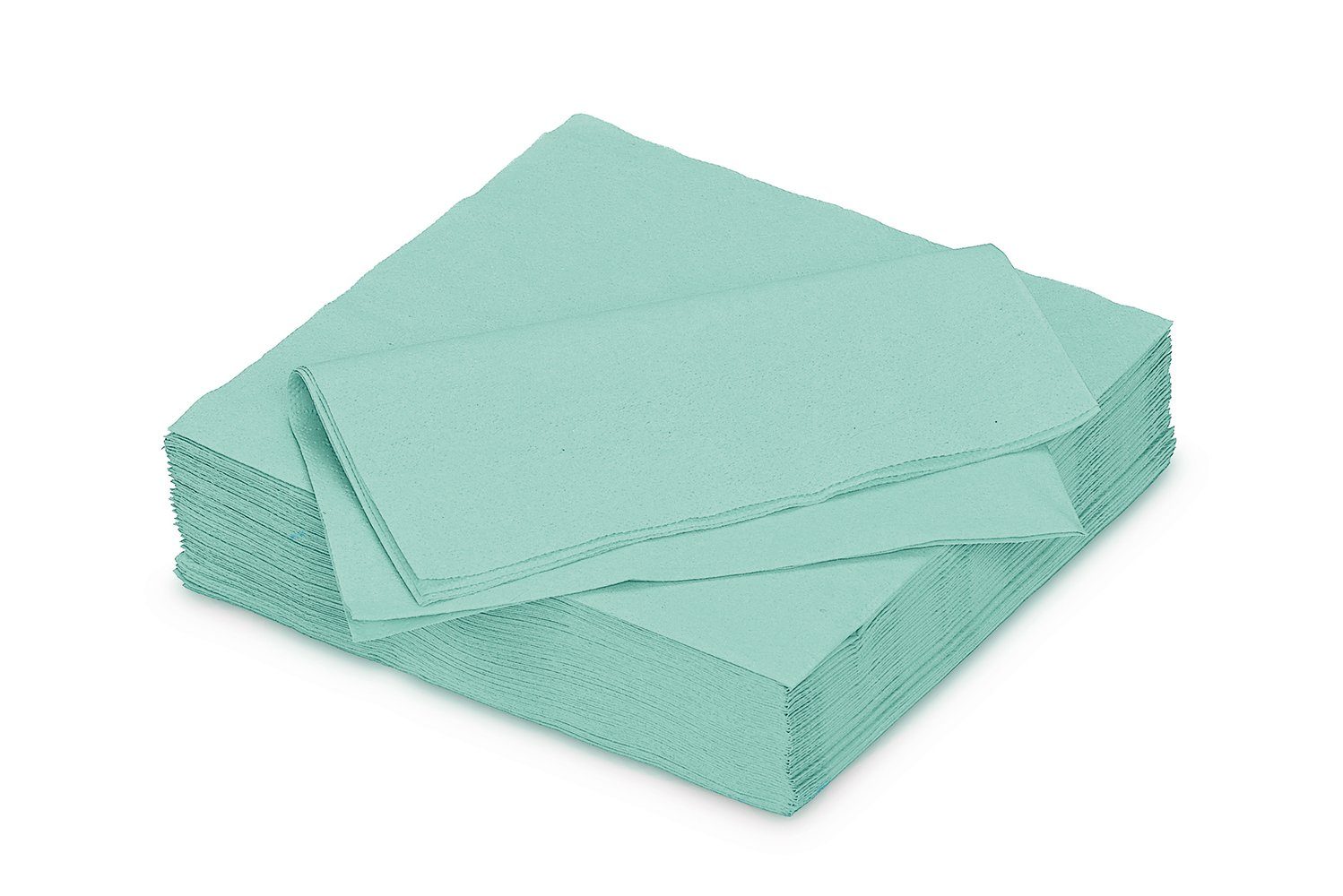 AVA Papierserviette, Servietten aus Papier 33x33cm 2-lagig 50 Stück Helltürkis