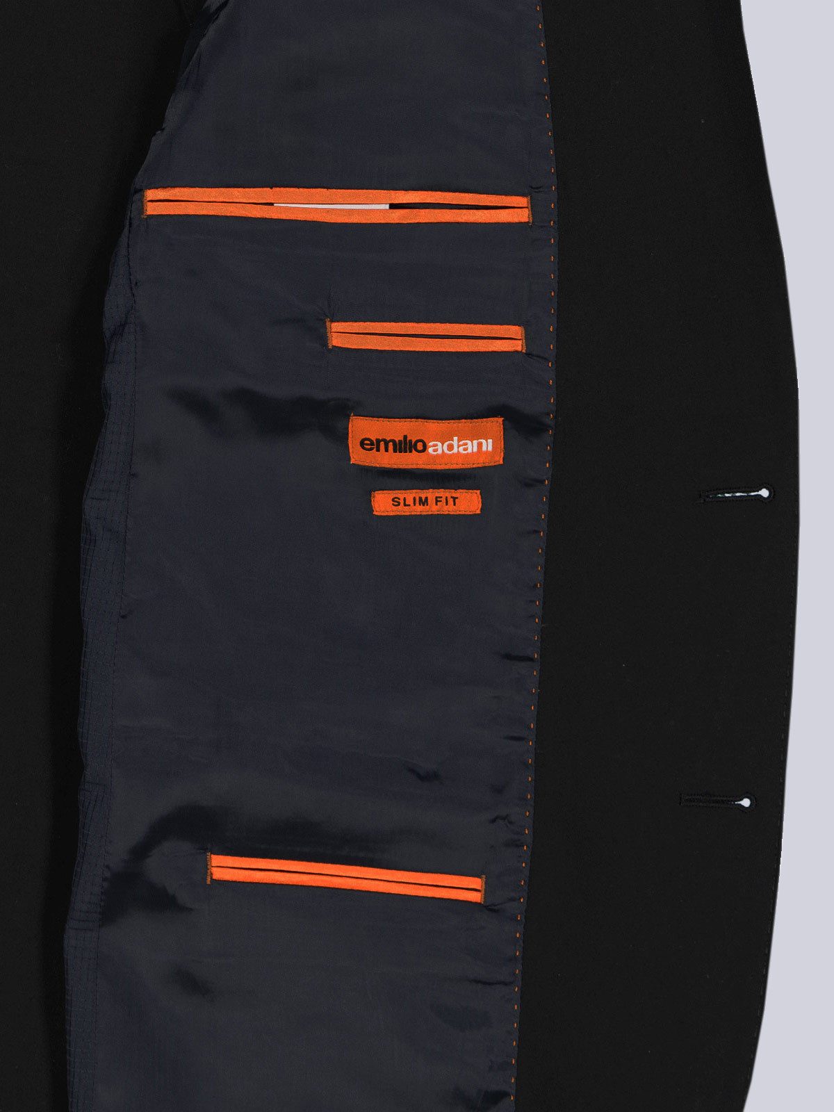 emilio adani Anzugsakko Herren Anzug-Sakko slim fit, Schwarz