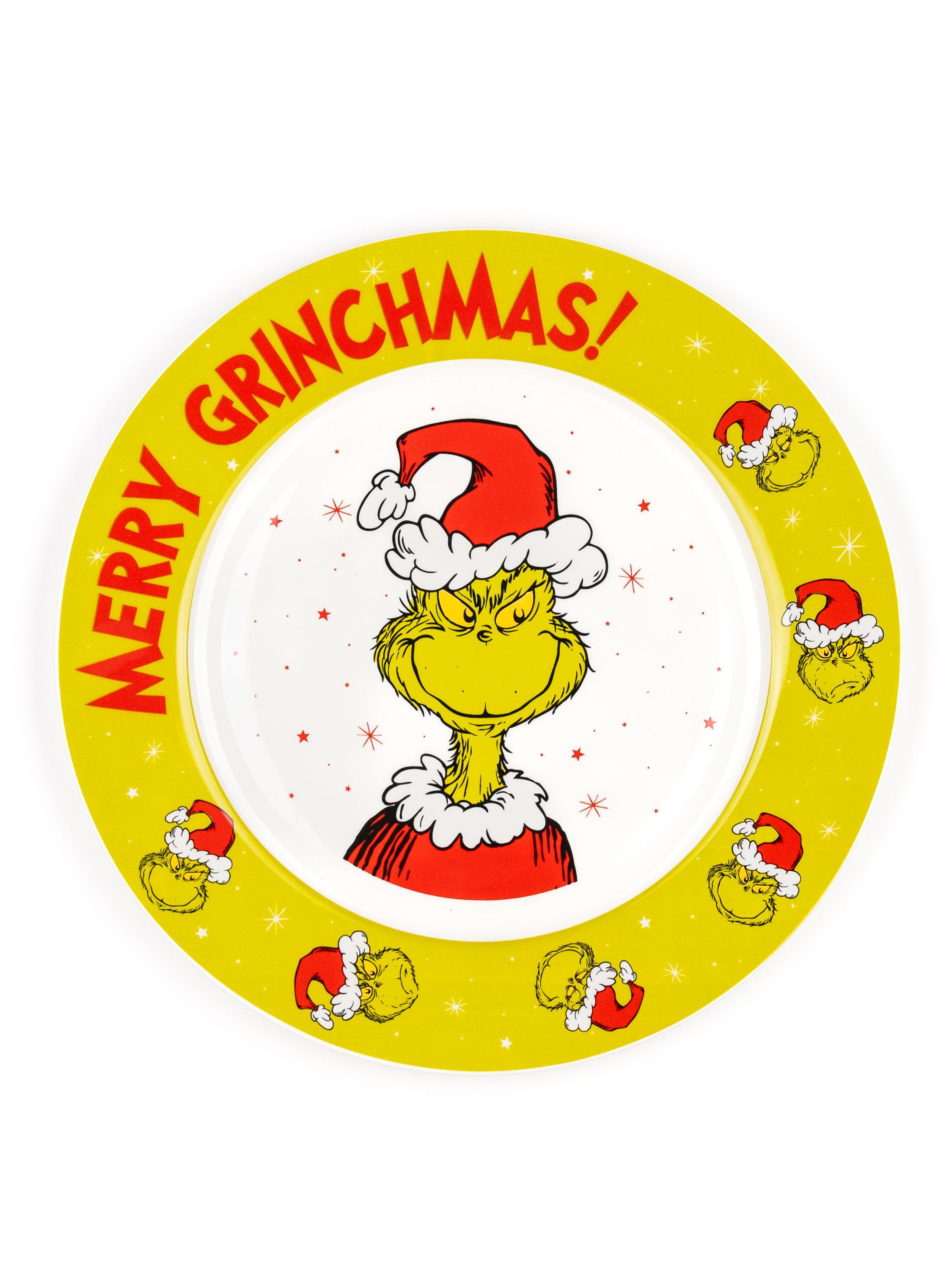 United Labels® Декоративная тарелка The Grinch Weihnachtsteller Merry Grinchmas Weihnachten 26,5 cm