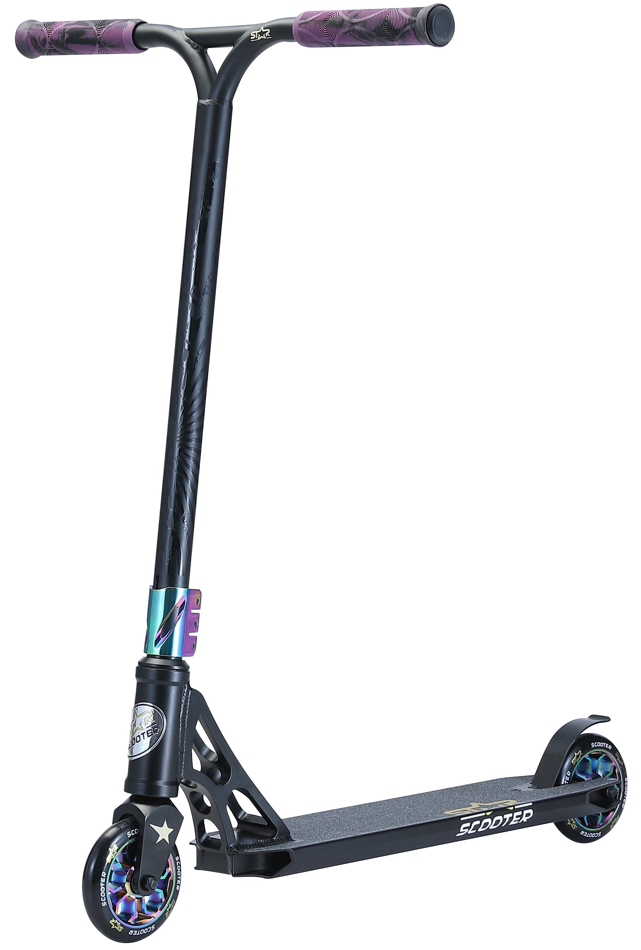 Stuntscooter Stuntscooter; mm, HIC Vollintegriertes Chrom Headset Professional Star-Scooter Kompression; 110 Schwarz