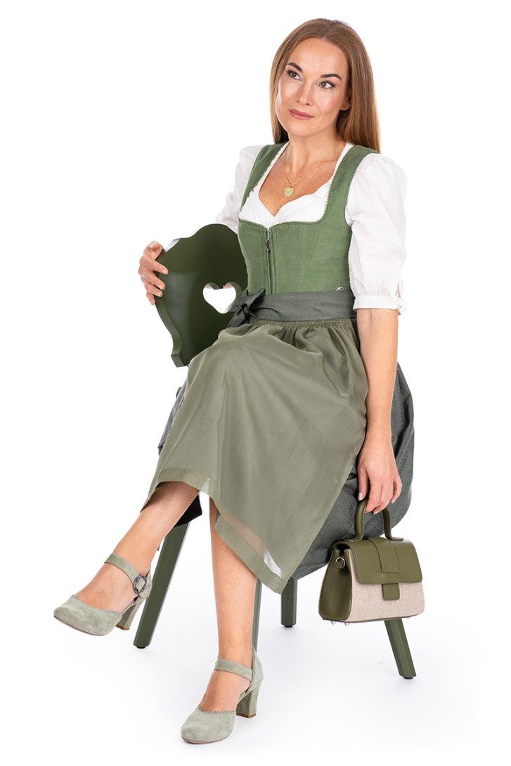 MarJo Dirndl Cord Dirndl 2tlg. - LICHTENFELS - wasabi – Bild 4 von 5