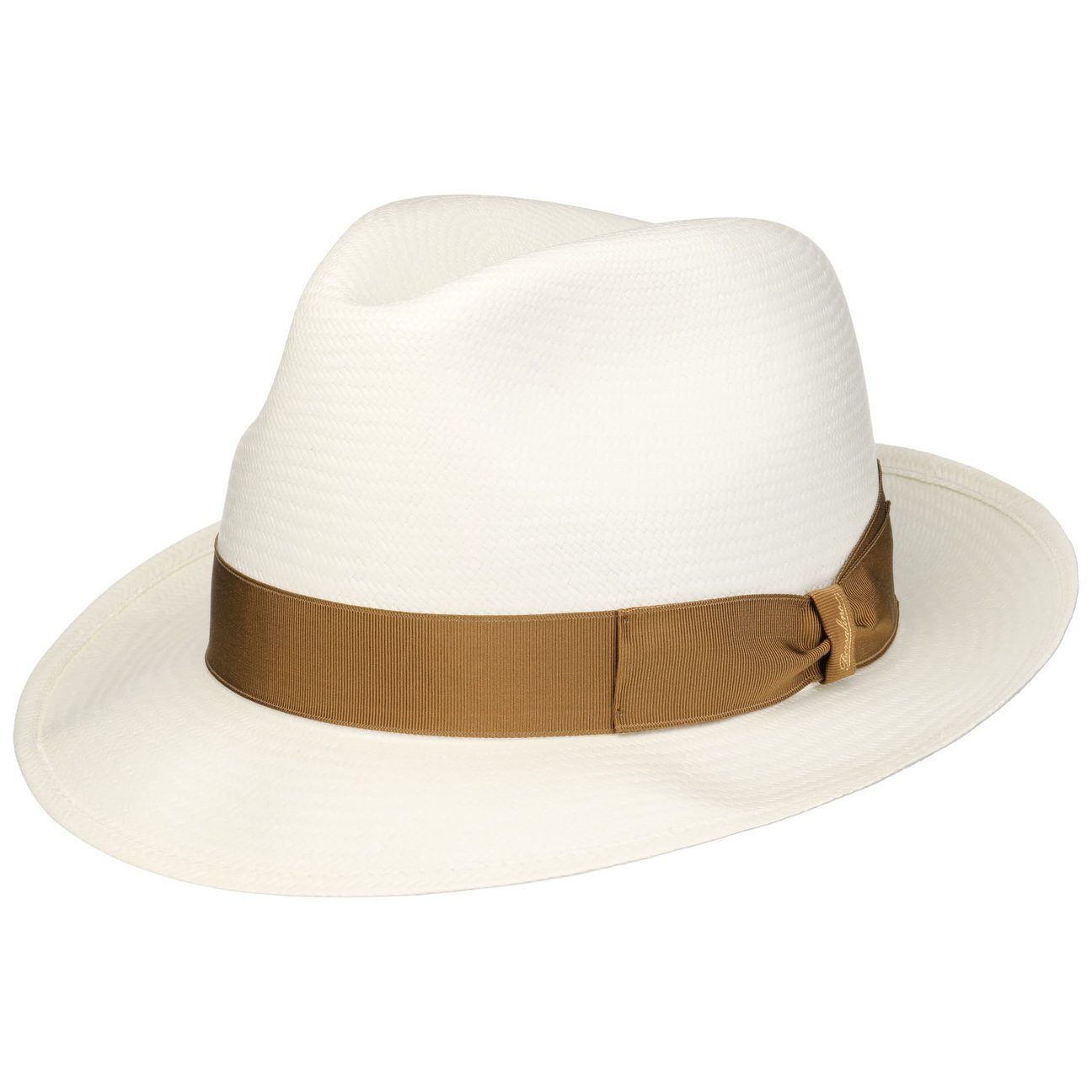 Borsalino Sonnenhut (1-St) Strohhut mit Ripsband, Made in Italy