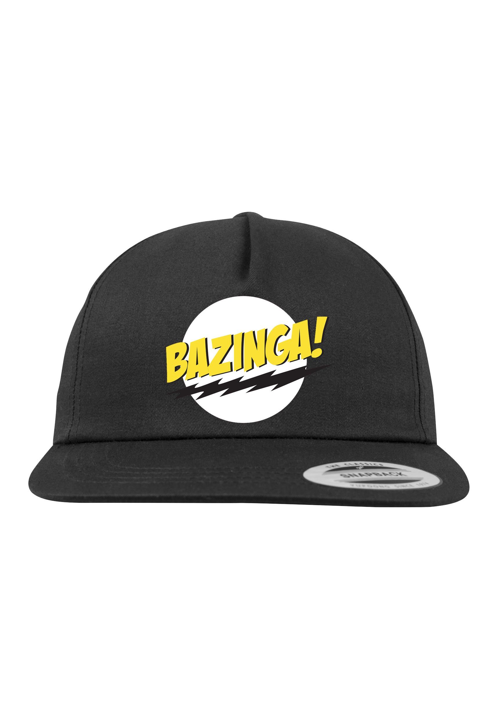 Youth Designz Logo modischer Schwarz Bazinga Unisex Snapback Baseball Cap Cap Stickerei mit