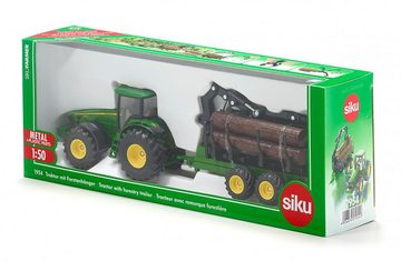 Siku Spielzeug-Traktor SIKU Farmer, John Deere 8430 mit Forstanhänger (1954)
