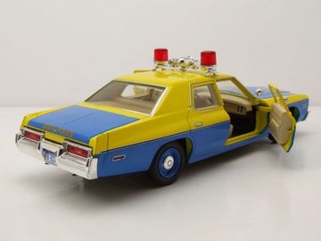 GREENLIGHT collectibles Modellauto Dodge Monaco 1974 gelb blau New York State Police Modellauto 1:24, Maßstab 1:24