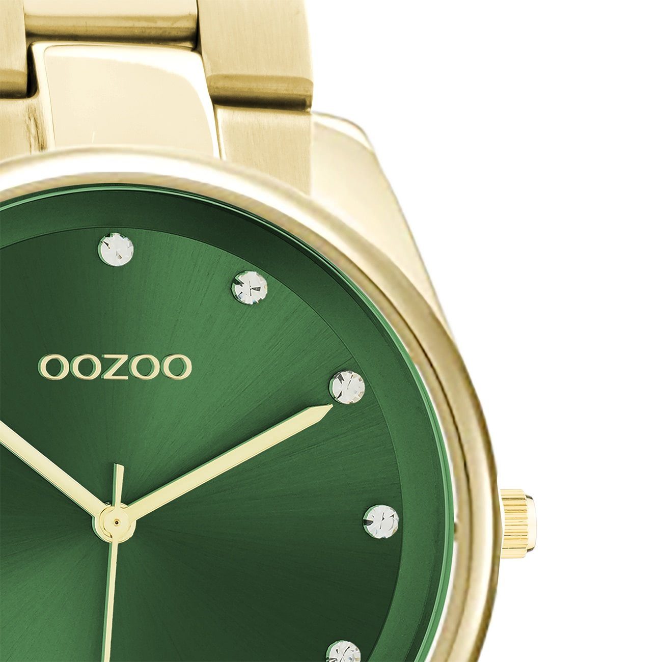 OOZOO Quarzuhr Oozoo Damen Armbanduhr Timepieces, (Analoguhr), Damenuhr rund, mittel (ca. 38mm) Edelstahlarmband, Casual-Style