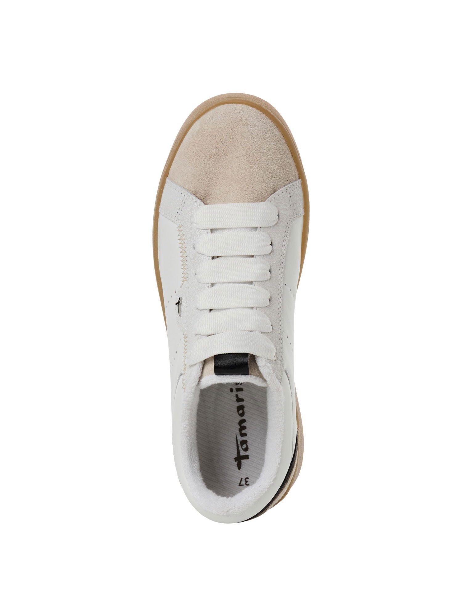 Tamaris Removable Sock mit Schnürsenkel kein Absatz Sneaker Removable Sock