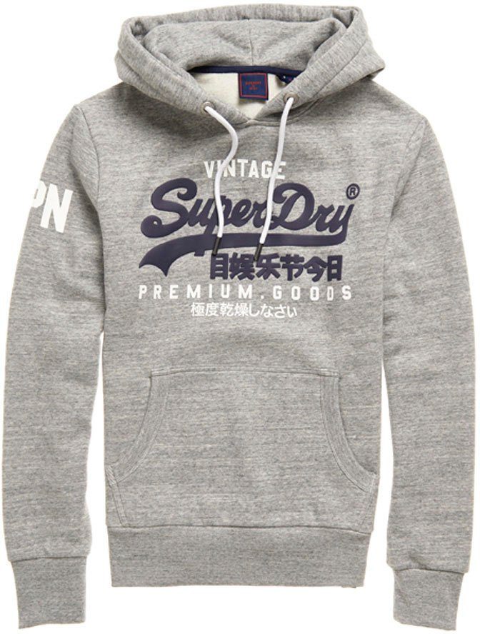 Superdry Kapuzensweatshirt marl VL HOOD NS grey