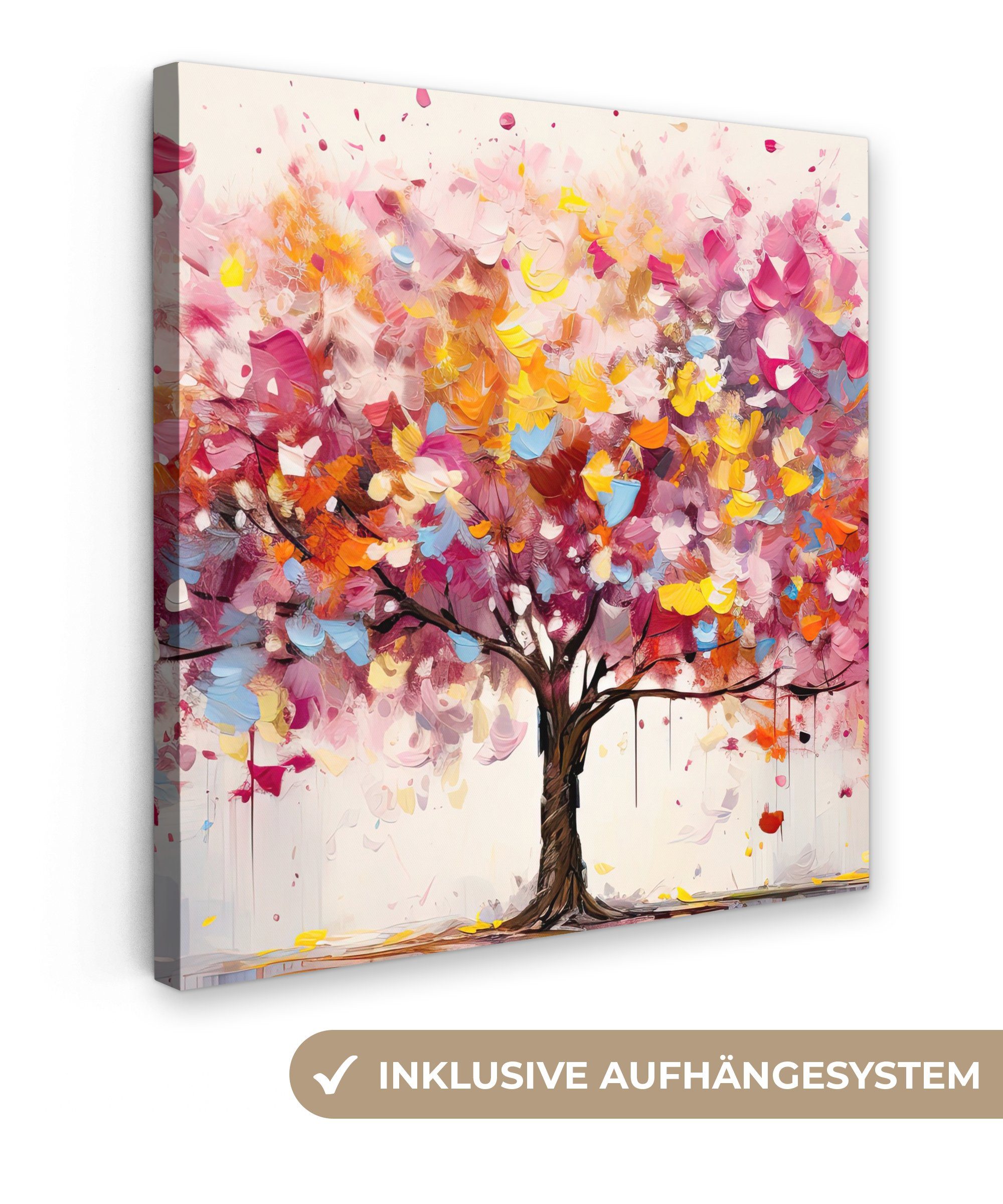 OneMillionCanvasses® Leinwandbild Aquarell - Baum - Kunst - Abstrakt, Fotod günstig online kaufen