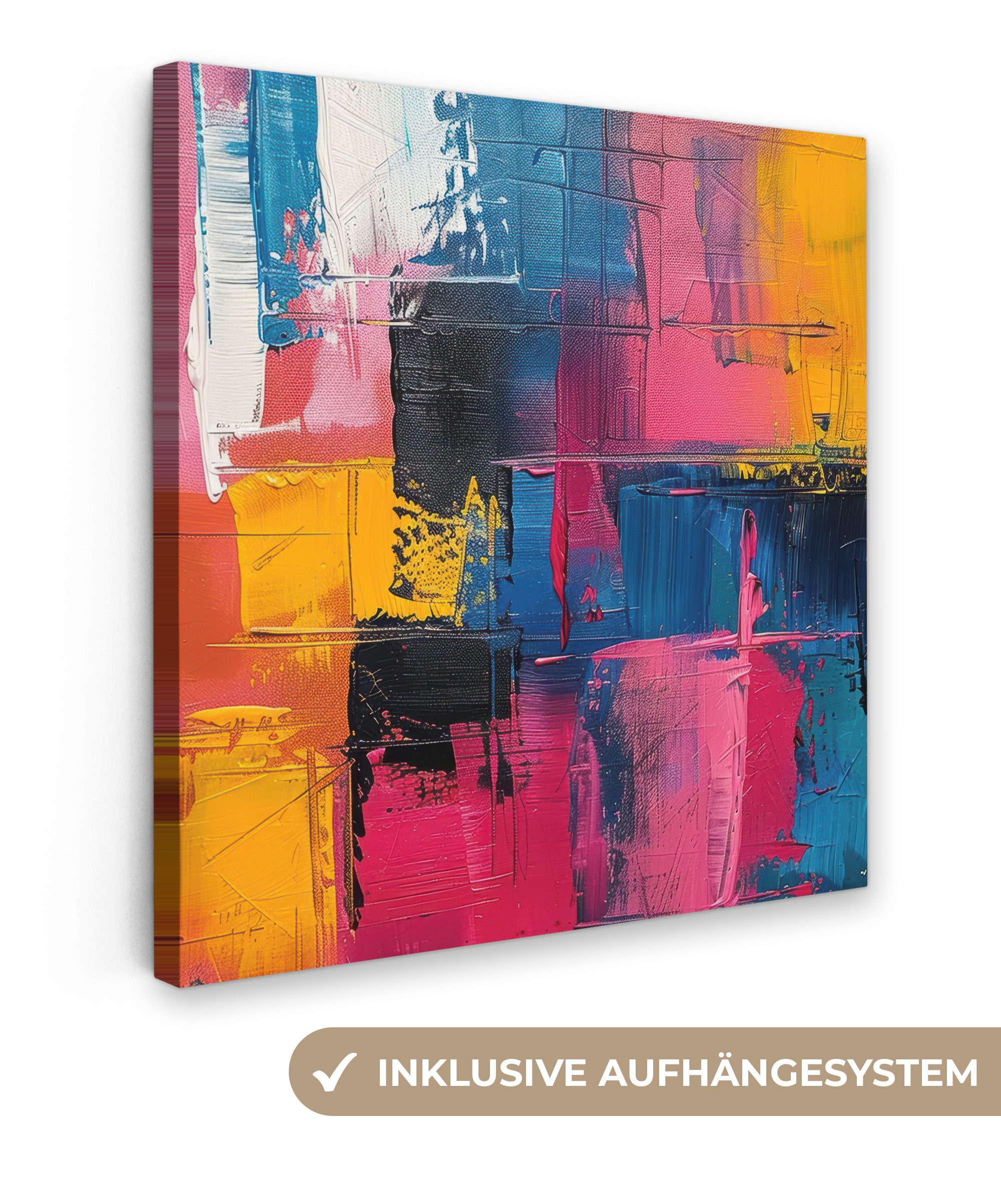 OneMillionCanvasses® Leinwandbild Lackierung - Kunst - Modern - Abstrakt, F günstig online kaufen
