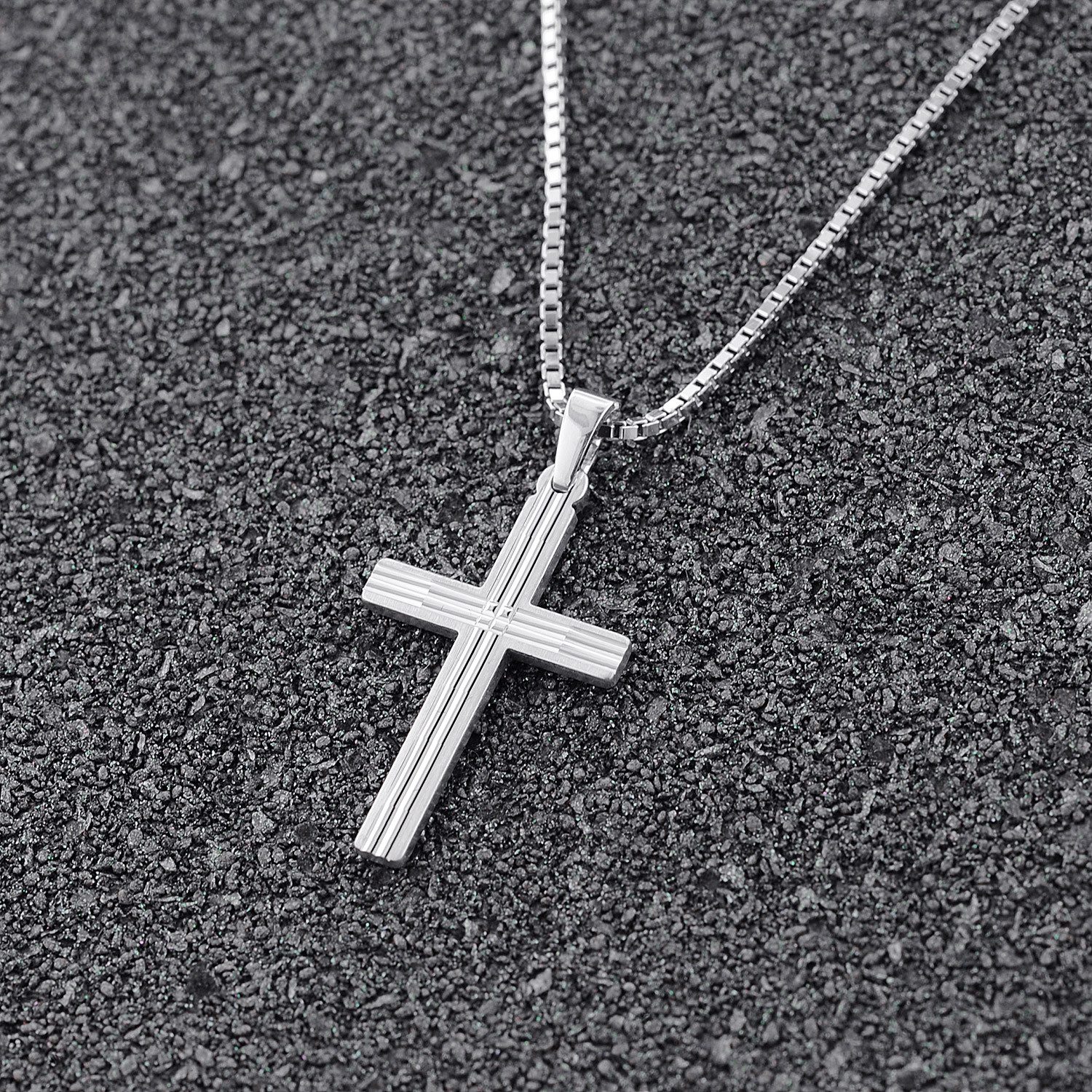 trendor Kette mit Anhänger Kreuz mit günstig online kaufen