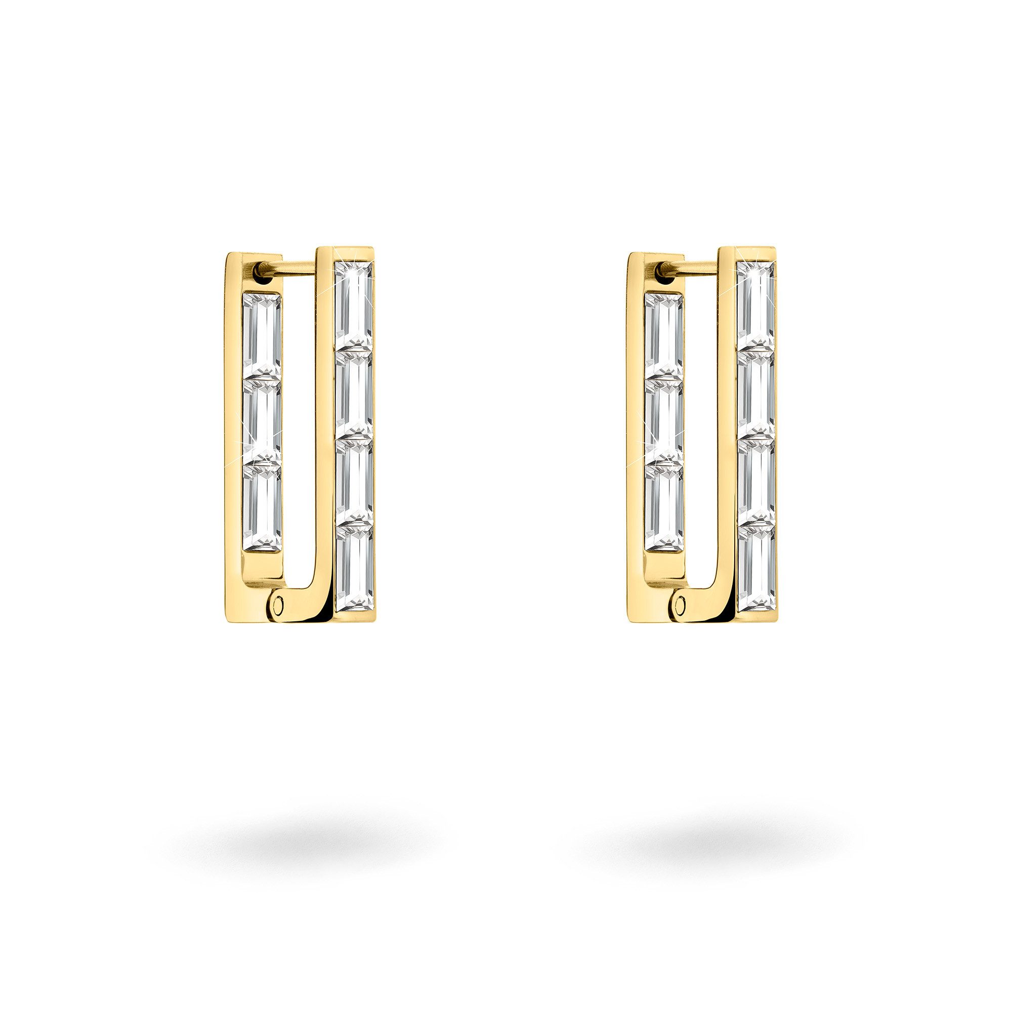 Liebeskind Berlin Schmuck Geschenk Edelstahl Ohrringe Sparkling Link, mit Zirkonia (synth)