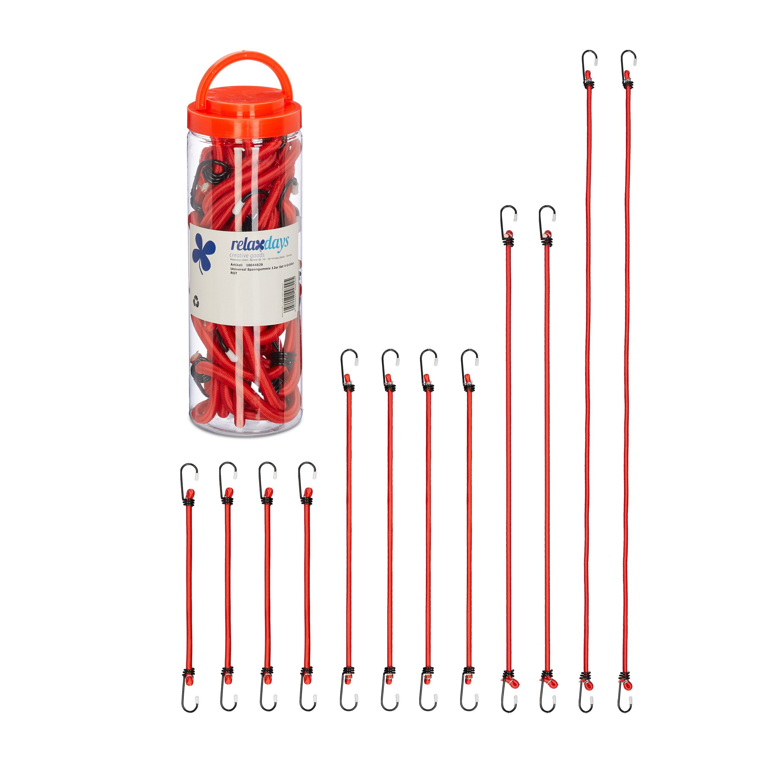 Spanngurt Spanngummi 12er Set 4 Größen