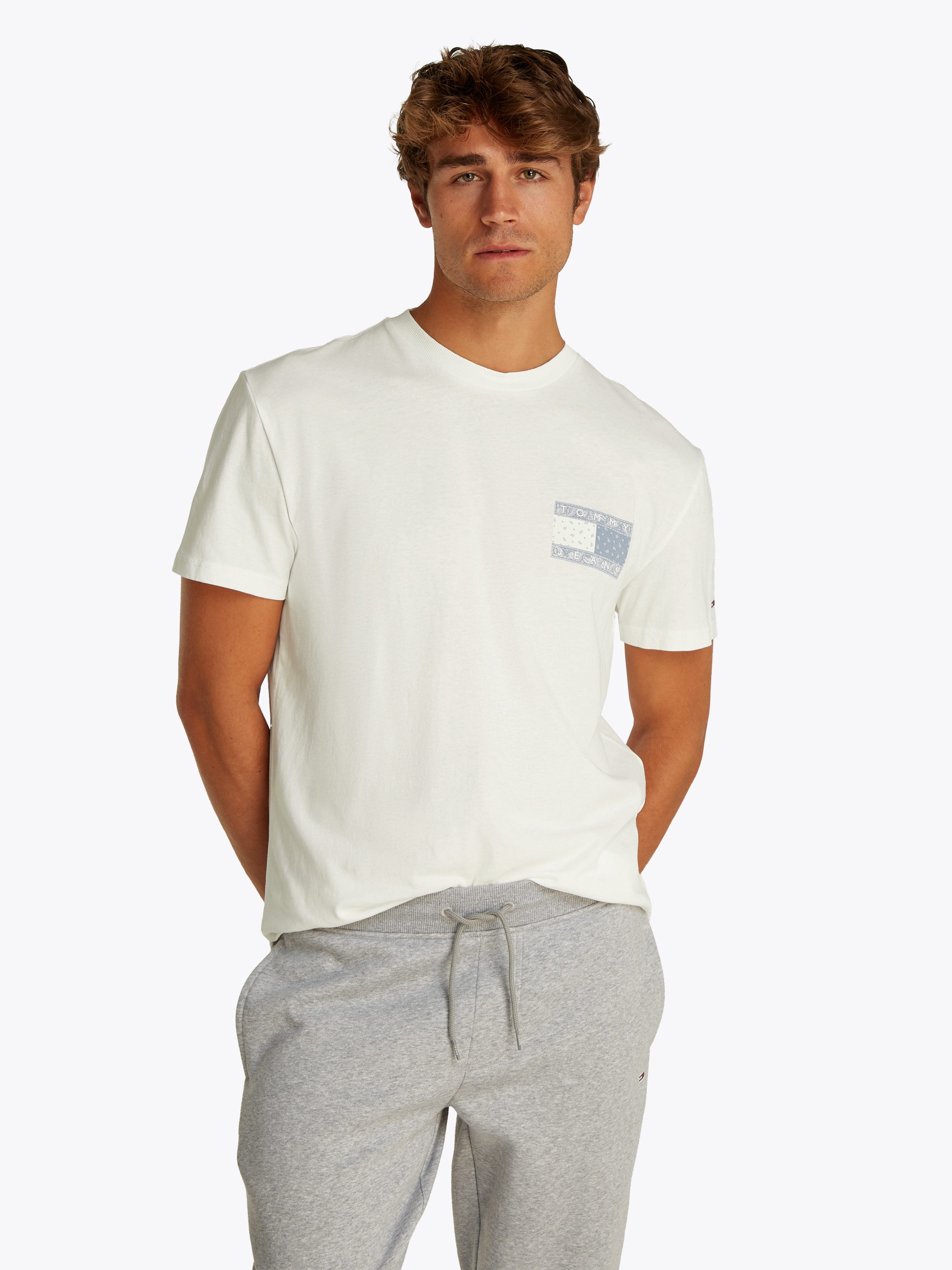 Tommy Jeans Kurzarmshirt TJM REG PAISLEY günstig online kaufen
