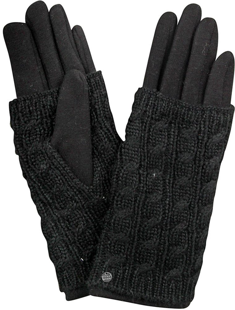 Capelli New York Strickhandschuhe (1 Paar) mit elegantem Zopfmuster