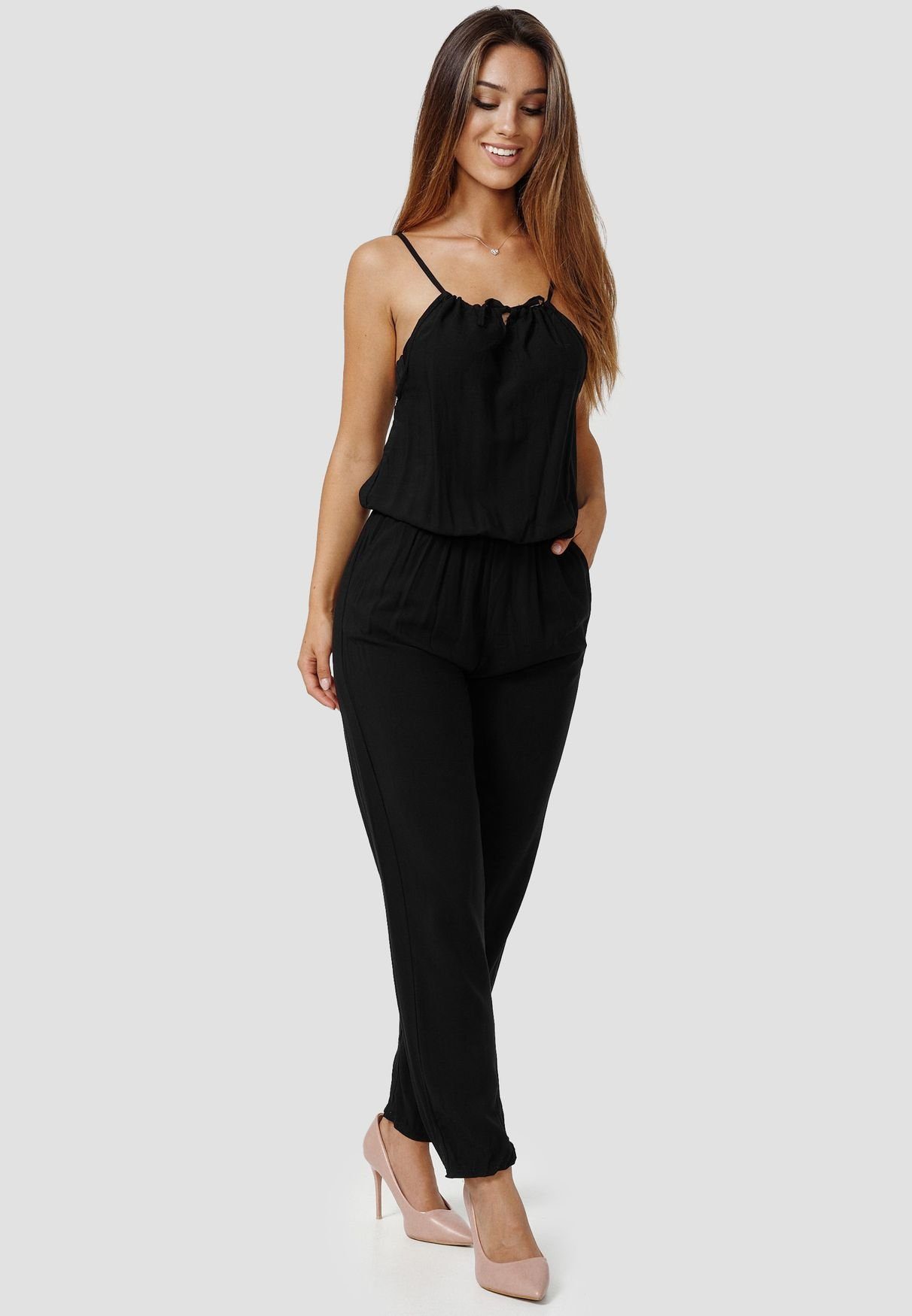 enflame Jumpsuit Lockerer Spaghetti Leichter Hosenanzug günstig online kaufen
