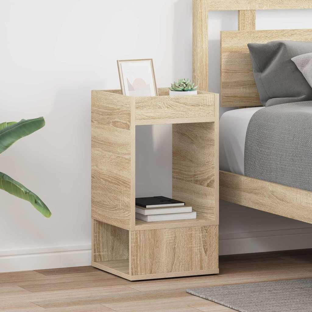 vidaXL Beistelltisch Beistelltisch 2 pcs Sonoma-Eiche 30 x 30 x 56 cm Holzwerkstoff (2-St)