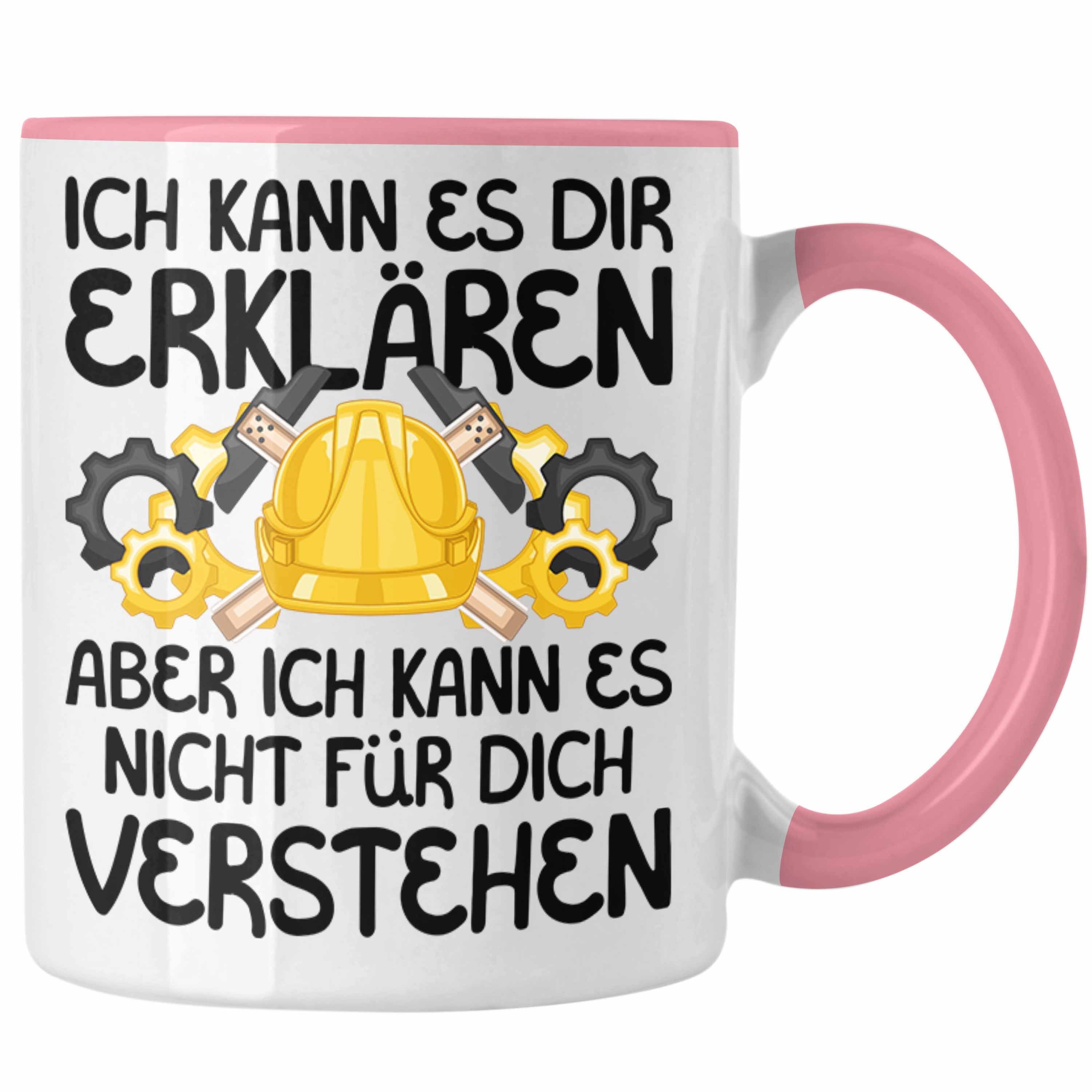 Lustiger Ingenieuren Rosa Geschenk Ingenieur Trendation für Tasse Tasse Geschenkidee Spruch