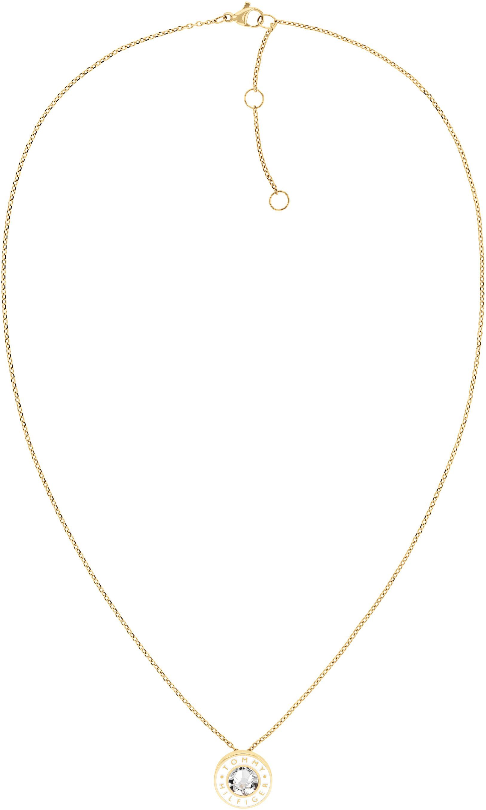 Tommy Hilfiger Kette mit Anhänger LAYERED ENAMEL, mit Emaille - mit Glasste günstig online kaufen