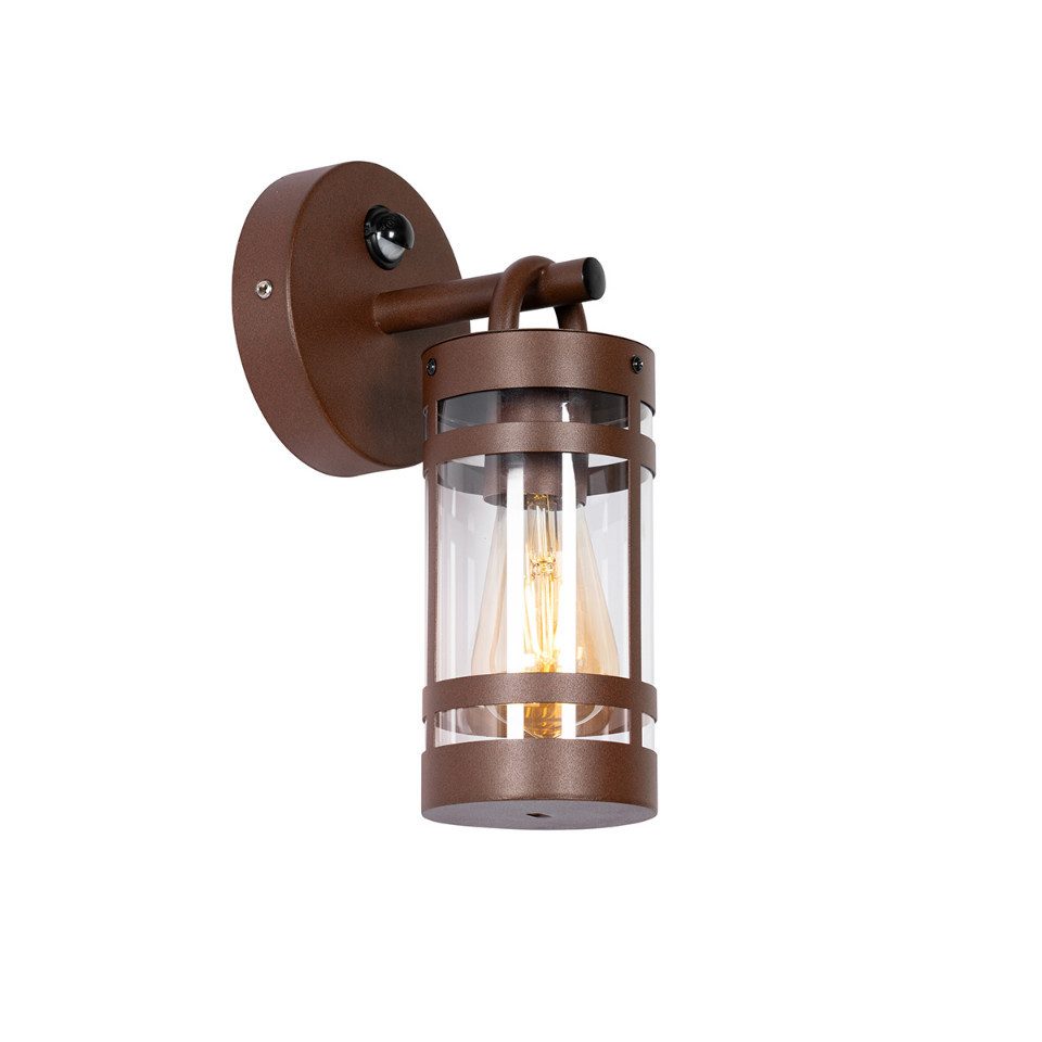 Qazqa Außen-Wandleuchte Ruben, ohne Leuchtmittel, E27, Rostbraun, Industrie günstig online kaufen