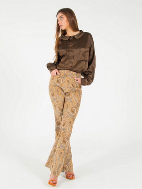RUA & RUA Schlaghose Hose mit Paisley Print aus Feincord Baumwolle (1-tlg)