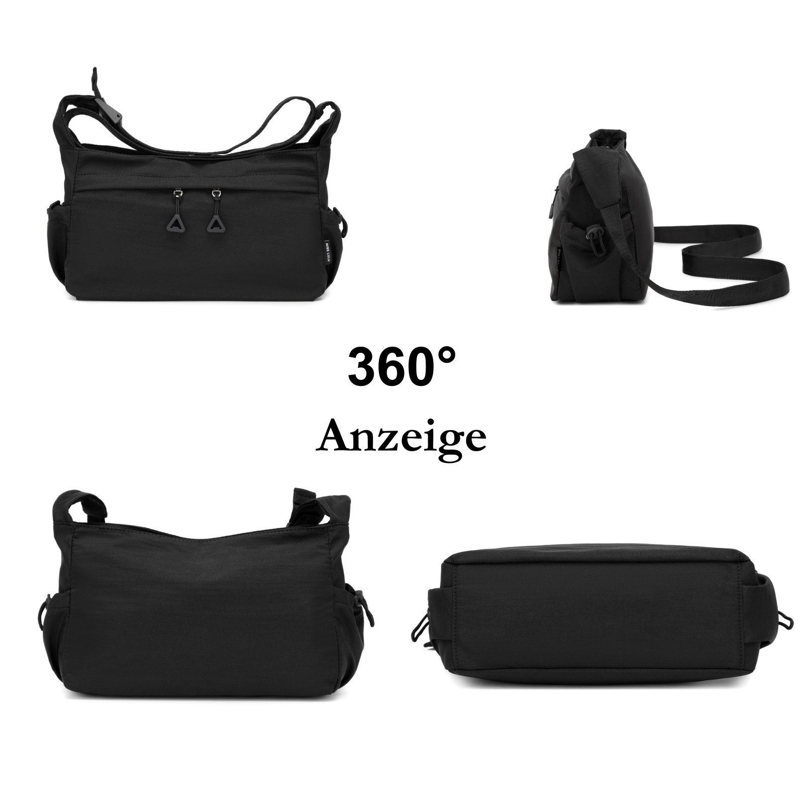 Miss Lulu Umhängetasche Leichte wasserdichte Schultertasche – Unisex Crossbody Messenger Bag