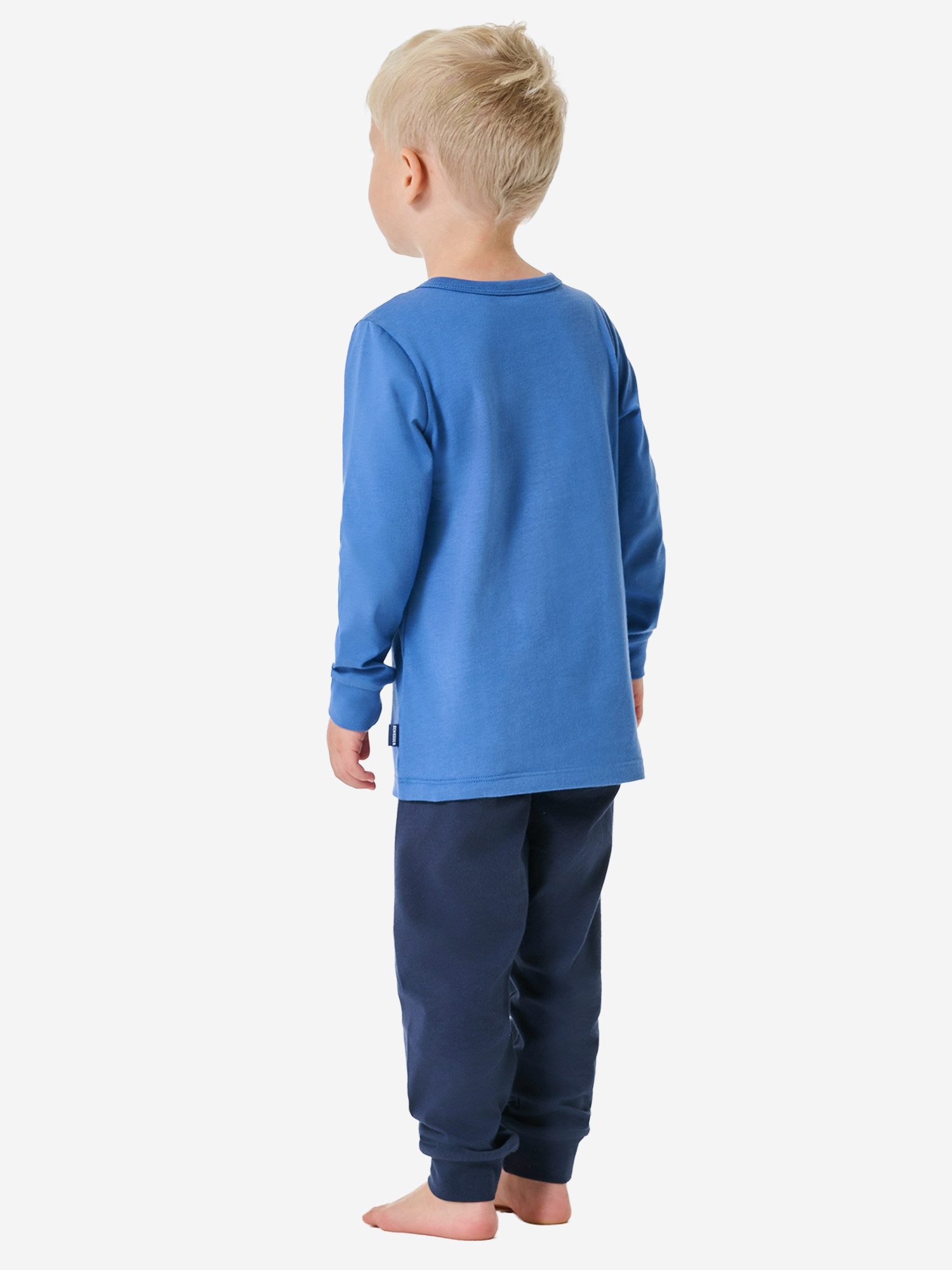 Schiesser Pyjama Boys World (2 tlg) schlafanzug schlafmode bequem – Bild 3 von 4