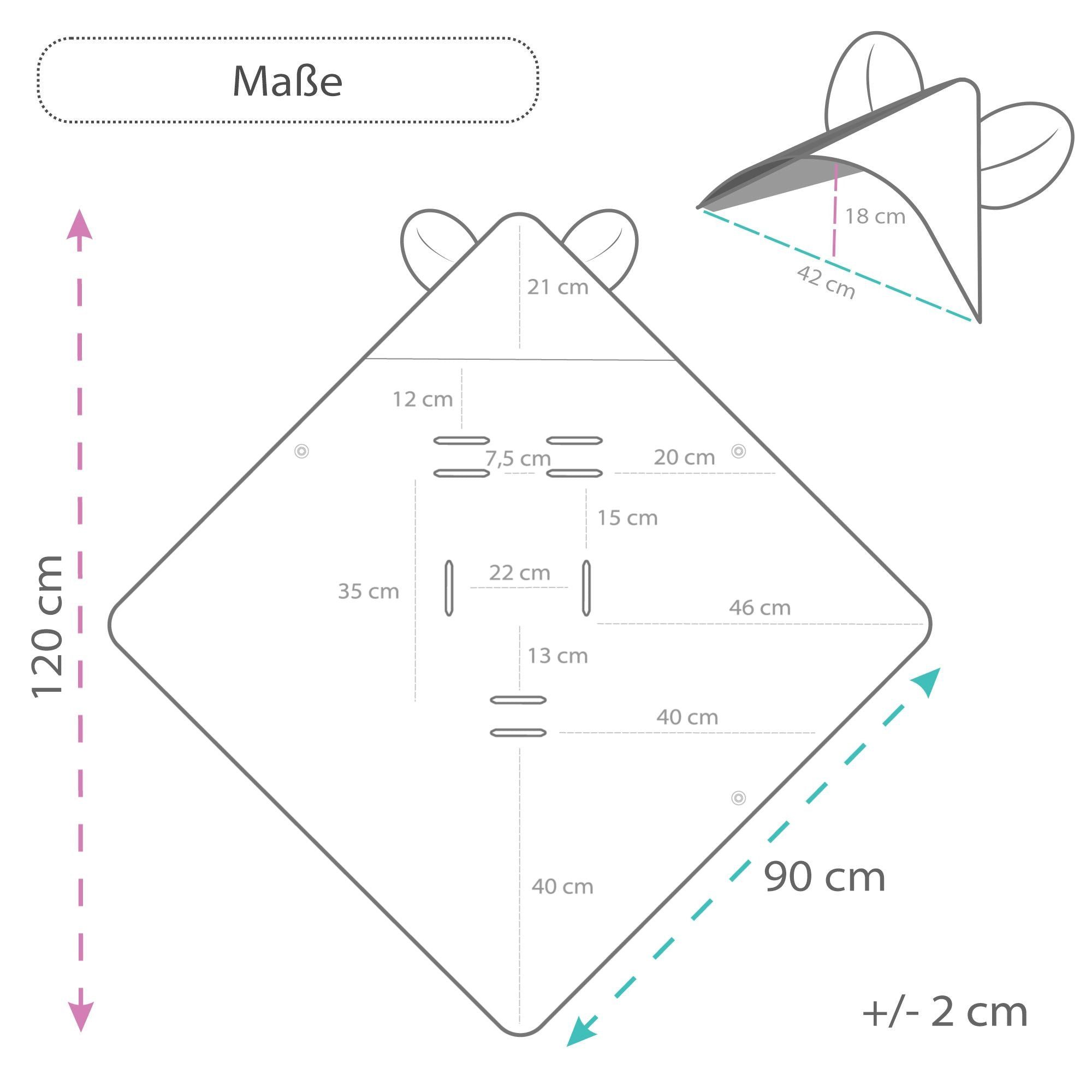 Einschlagdecke Warme Musselin-Einschlagdecke 90x90 cm für Babyschale - Hell günstig online kaufen