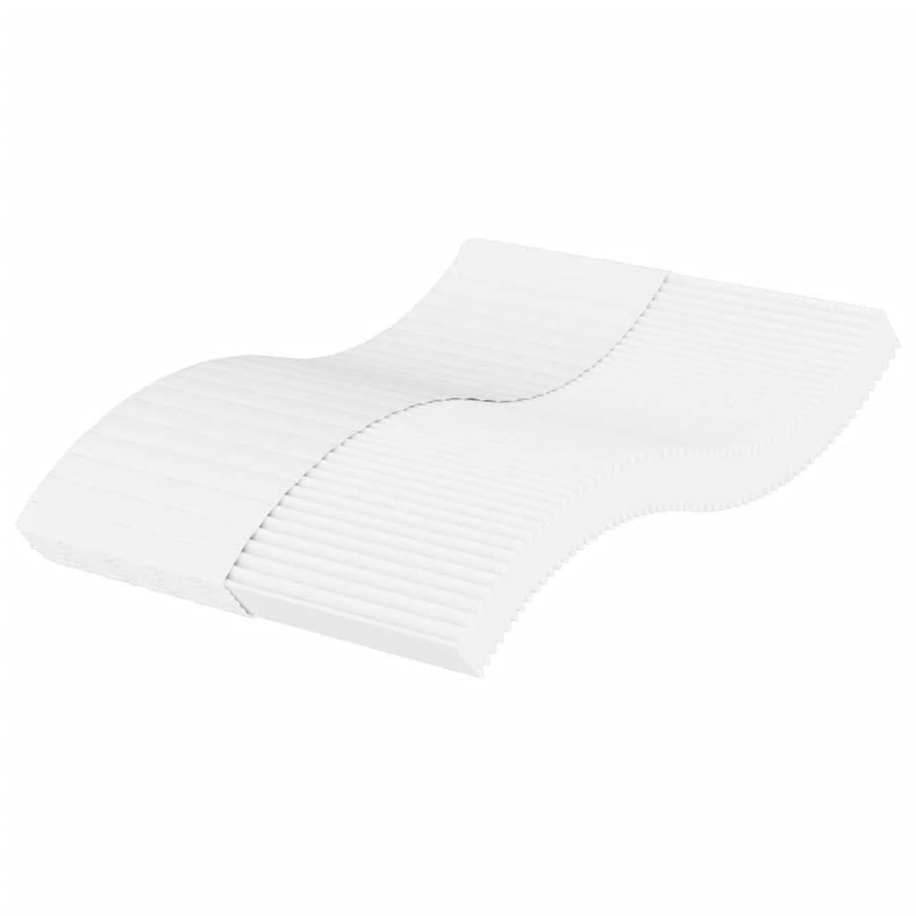 Boxspringmatratze Schaumstoffmatratze Weiß 140x210 cm Härtegrad H2 H3, vidaXL, 17 cm hoch