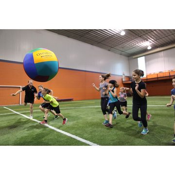 Omnikin Volleyball Riesenball Multicolor, Verlangsamtes Flugverhalten – Speziell für Hand-Augenkoordination