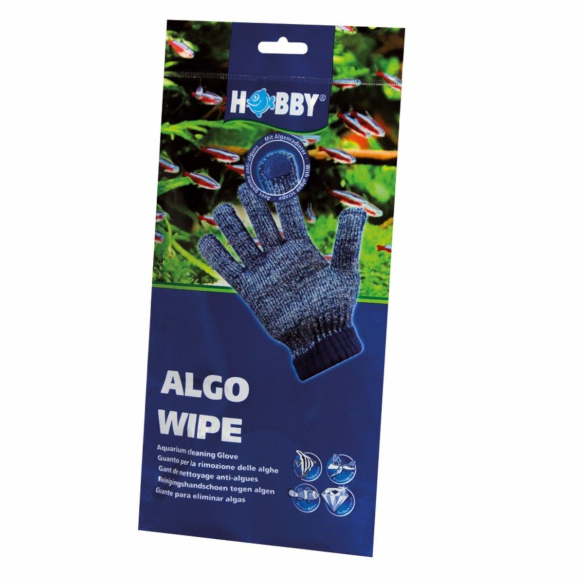 Aquariumpflege Algo Wipe, Reinigungshandschuh für Aquarien