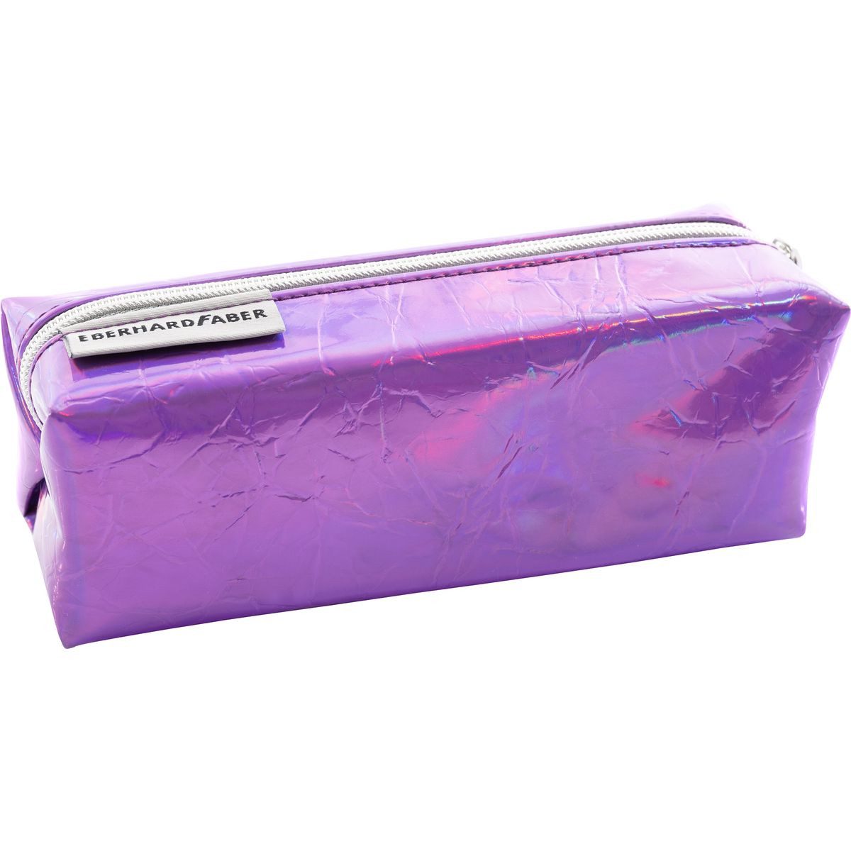 Eberhard Faber Federtasche EBERHARD FABER Schlamperbox Shiny eckig glänzend lila