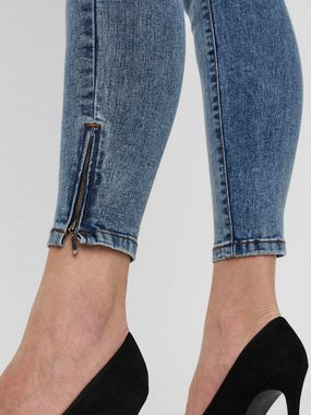 Vero Moda Skinny-fit-Jeans Vero Moda Damen Slim-Fit Jeans-Hose - VmTilde Ankle mit Zip